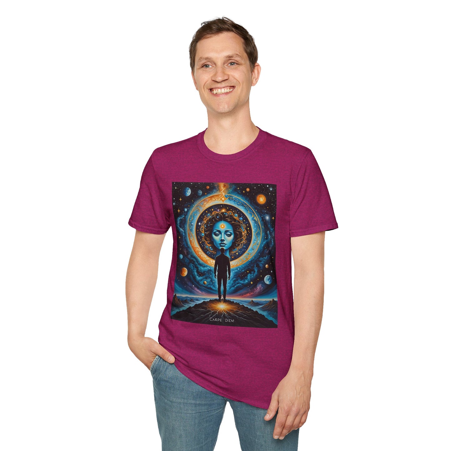 Cosmic Portal T-Shirt – Surreal Galaxy Art Tee – Gift for Spiritual Thinkers, Psychedelic Art Lovers, and Astral Projection Enthusiasts
