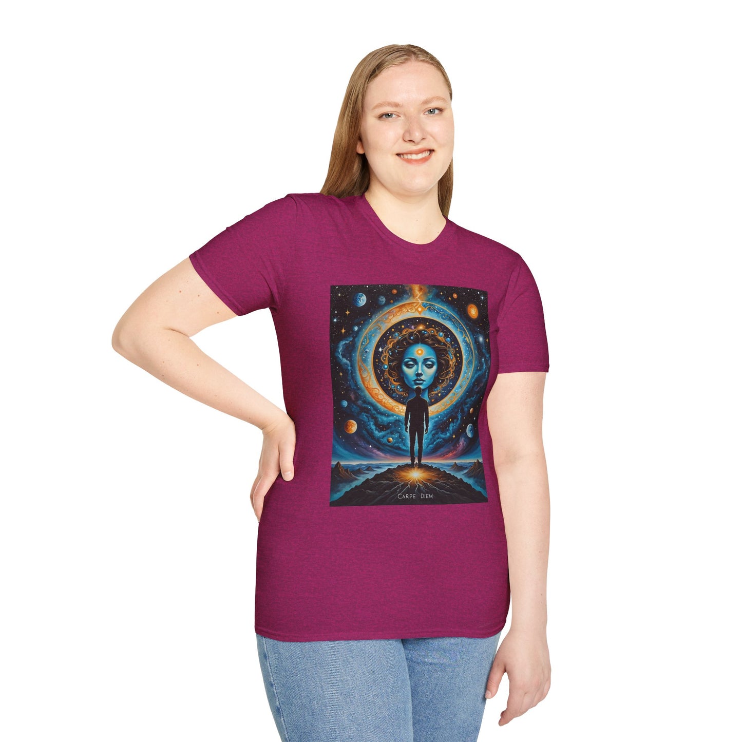 Cosmic Portal T-Shirt – Surreal Galaxy Art Tee – Gift for Spiritual Thinkers, Psychedelic Art Lovers, and Astral Projection Enthusiasts
