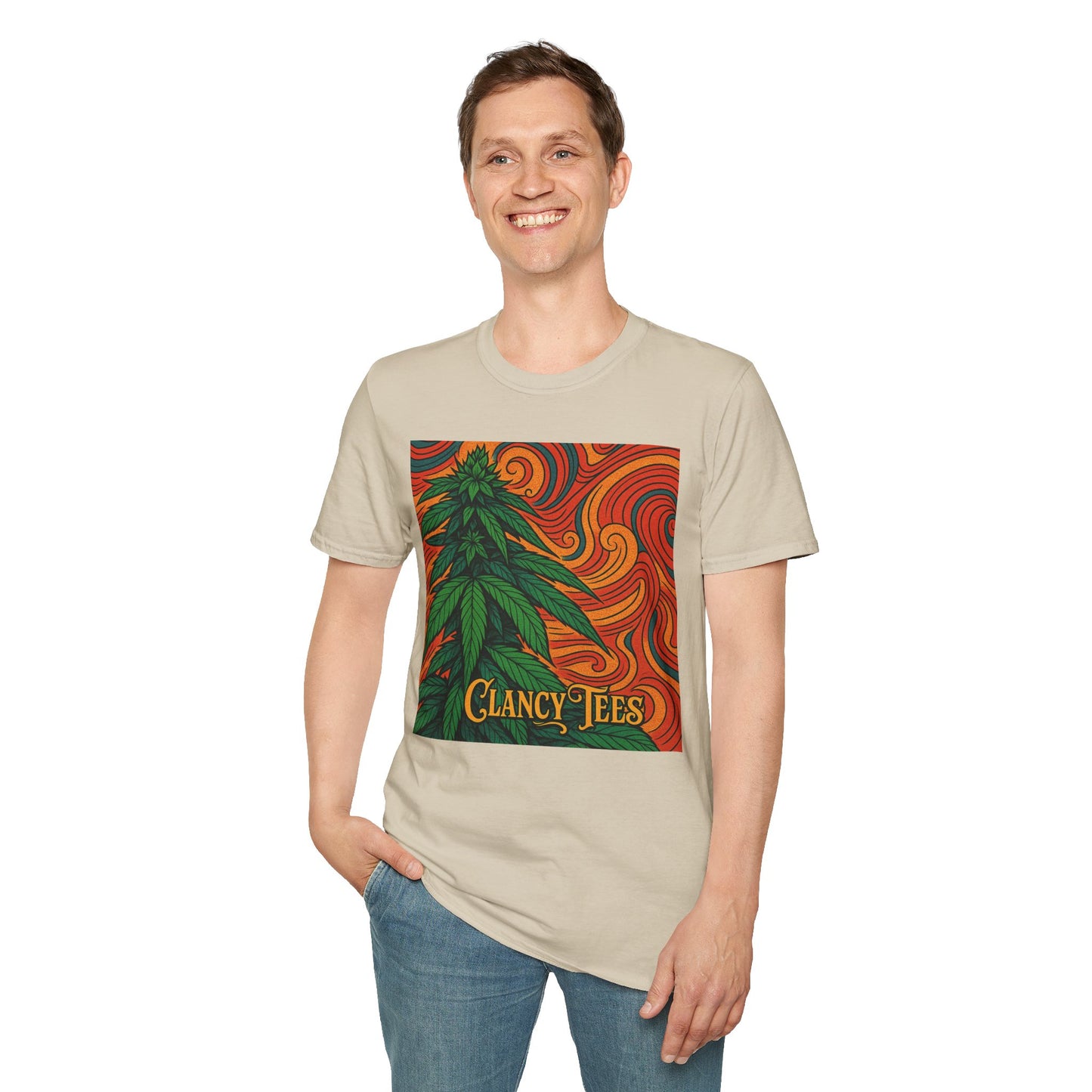 Artistic Cannabis Unisex T-Shirt | Chill Vibes | Eco-Friendly Tee | Gift for Smokers | Festival Wear | Casual Style