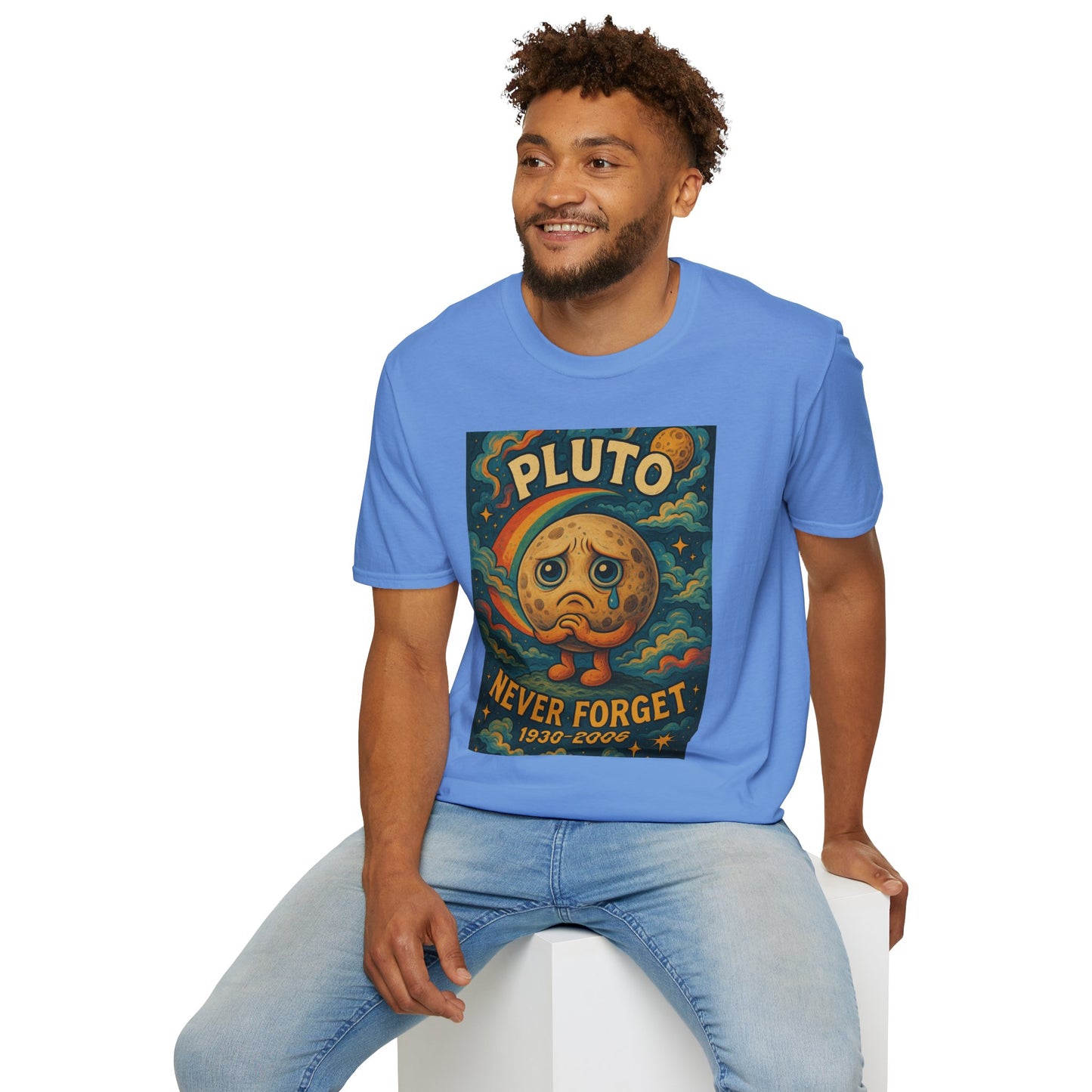 Pluto Never Forget Shirt Funny Space Tee for Astronomy Fans Nostalgic Planet Graphic Shirt Gift for Science Nerds and Stargazers Dwarf Planet Tribute T-Shirt