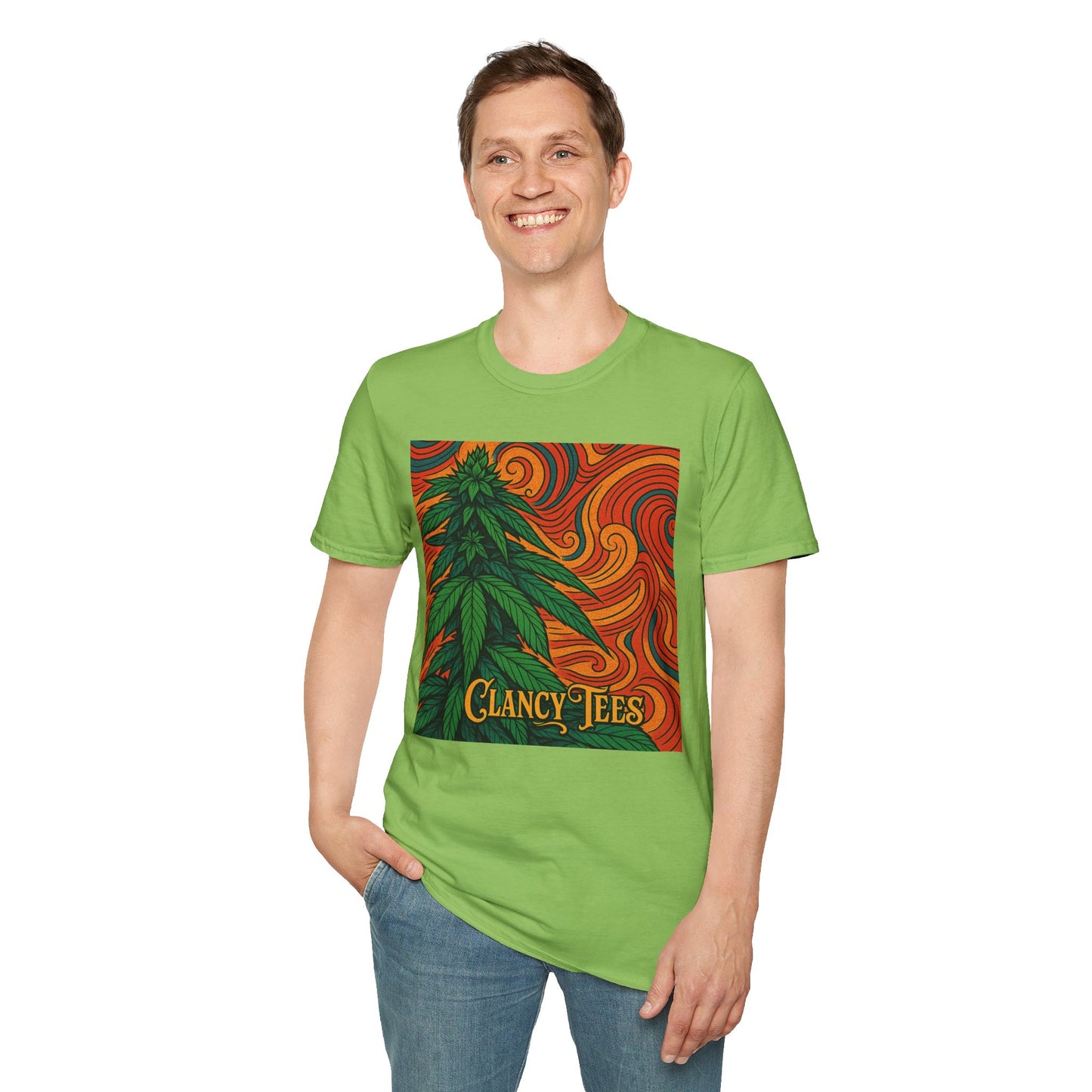 Artistic Cannabis Unisex T-Shirt | Chill Vibes | Eco-Friendly Tee | Gift for Smokers | Festival Wear | Casual Style