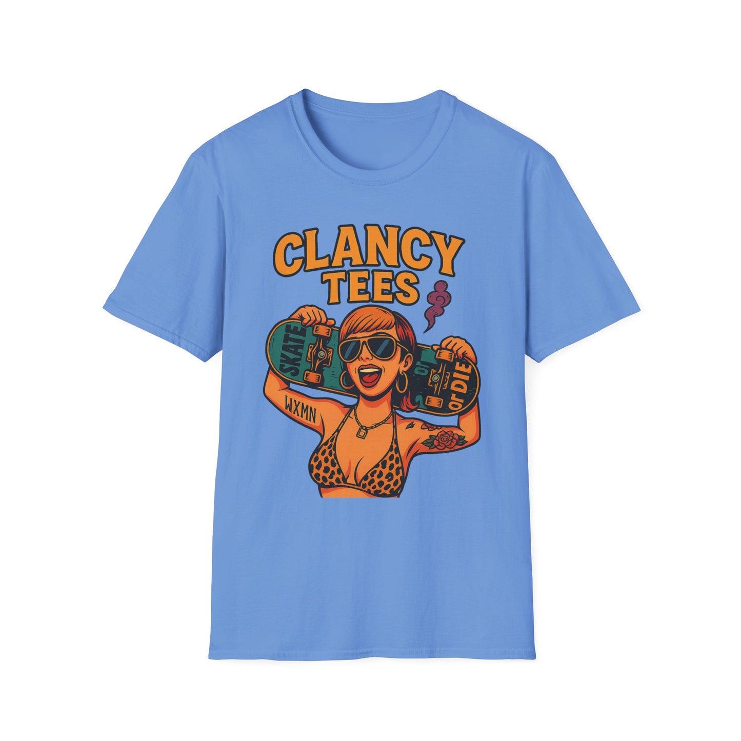 Trendy Graphic Tee, Vintage Skateboarding Shirt, Casual Summer Top, Perfect for Skate Enthusiasts, Streetwear Wardrobe