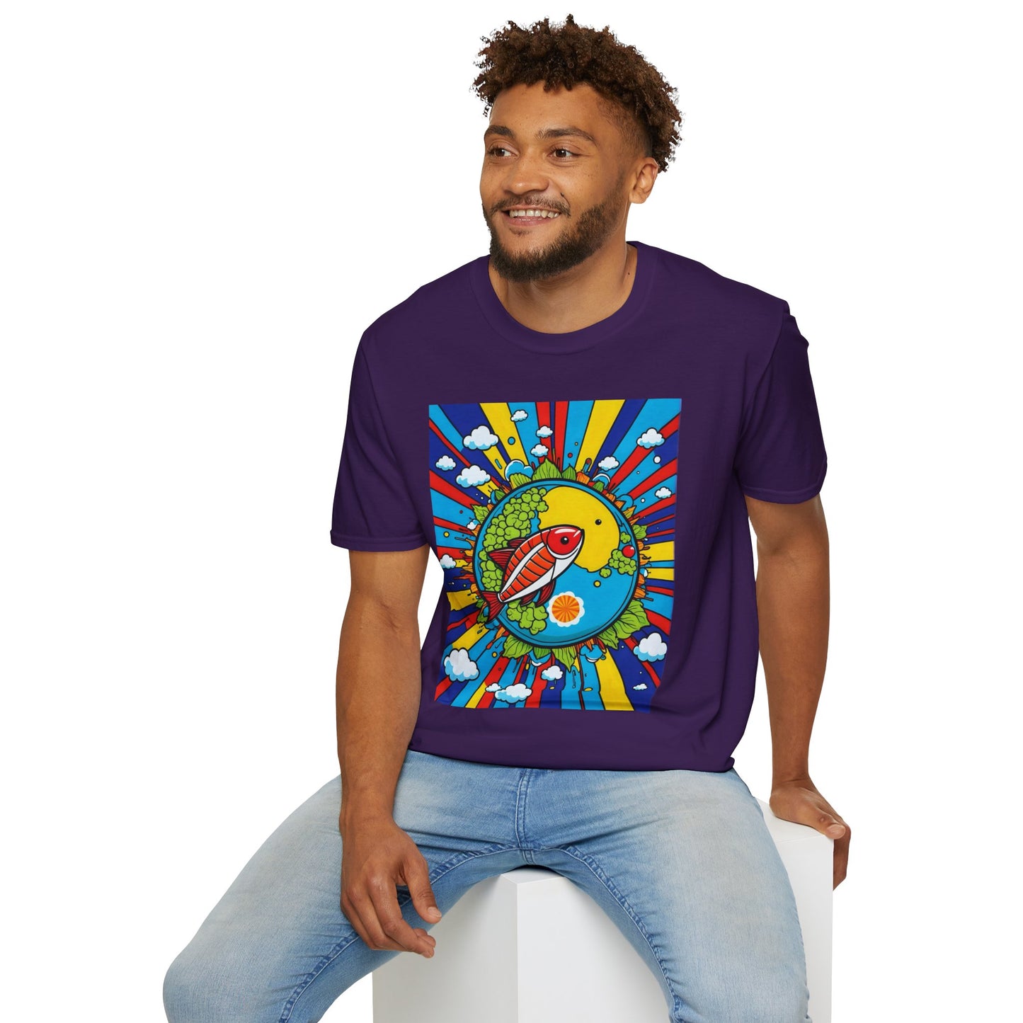 Trippy Sushi Shirt for Foodies Gift for Psychedelic Art Fans Funny Unisex Japanese Graphic Tee
