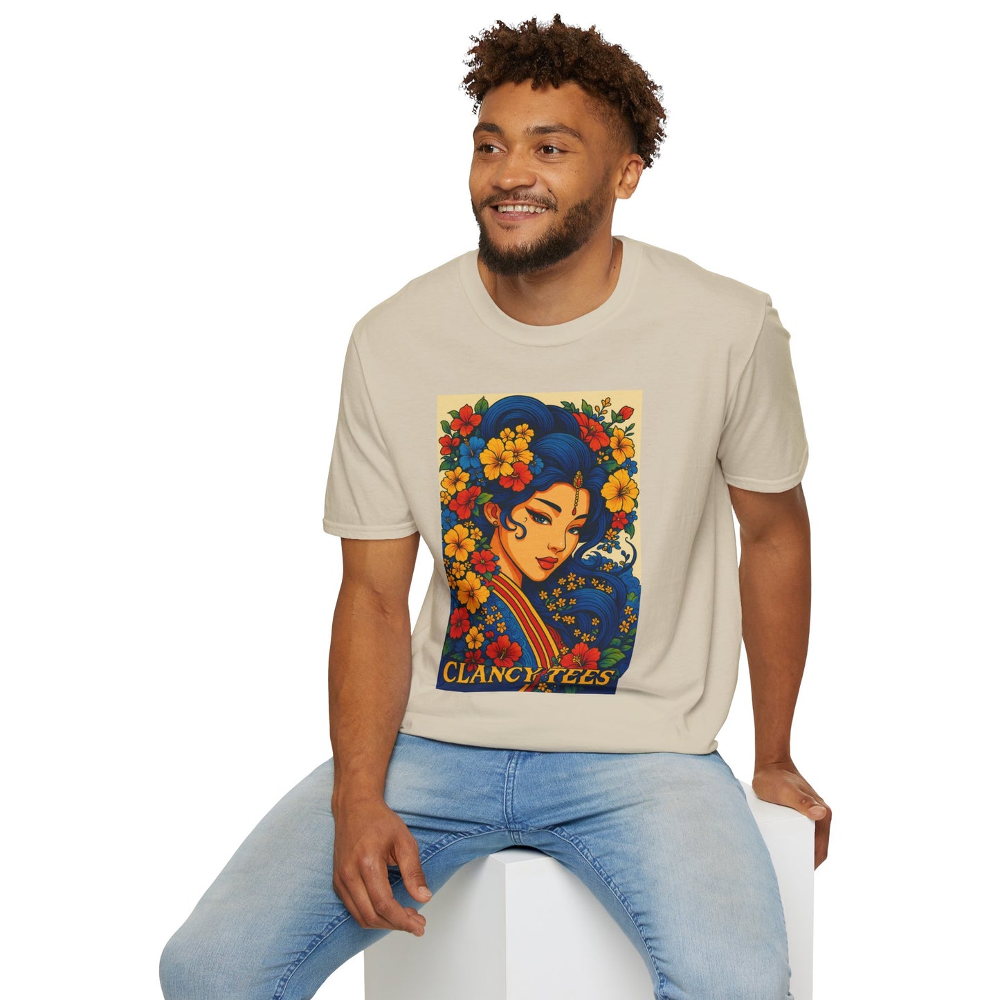 Bohemian Floral Graphic Tee, Unisex T-Shirt, Vintage Style Shirt, Gift for Her, Summer Fashion Essential