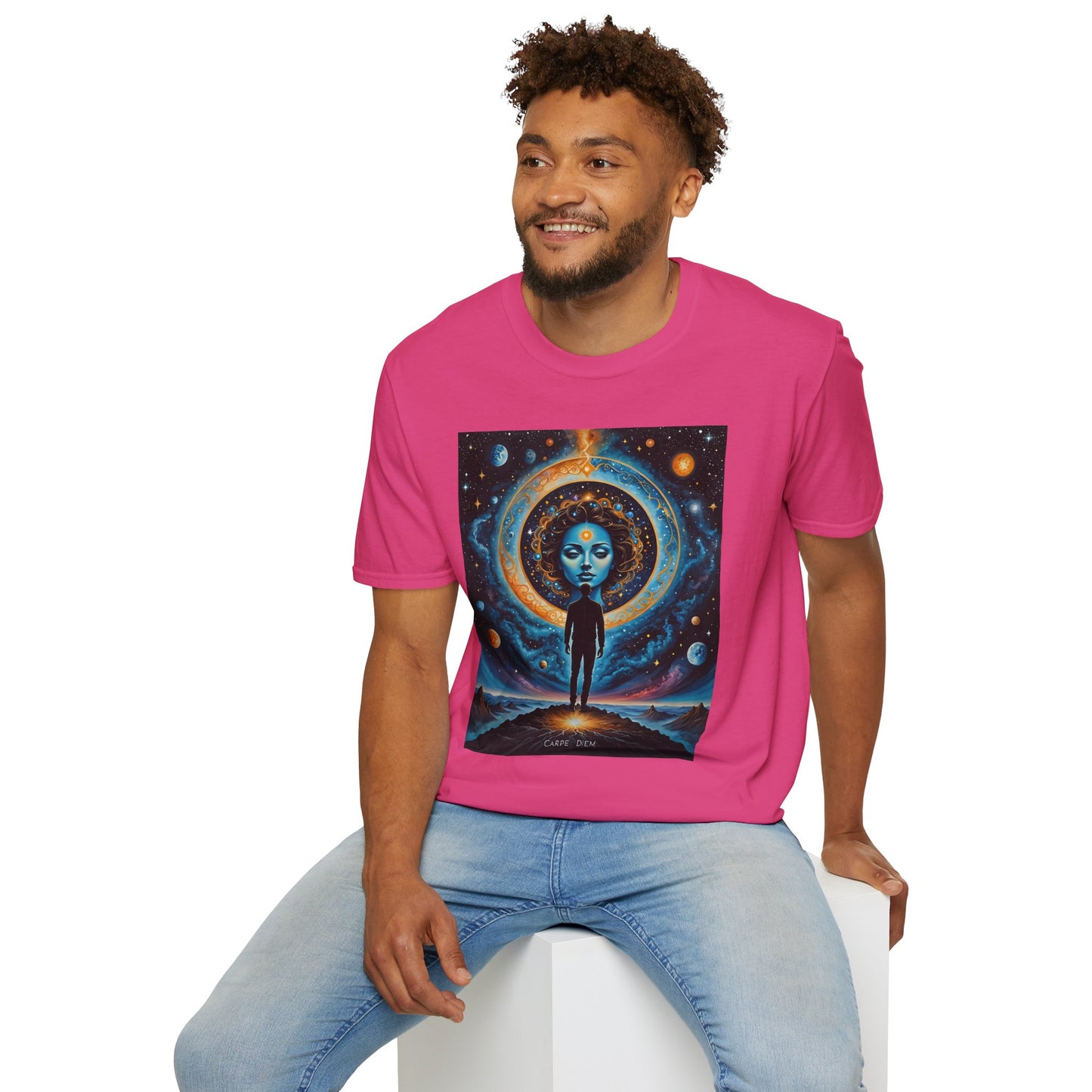 Cosmic Portal T-Shirt – Surreal Galaxy Art Tee – Gift for Spiritual Thinkers, Psychedelic Art Lovers, and Astral Projection Enthusiasts