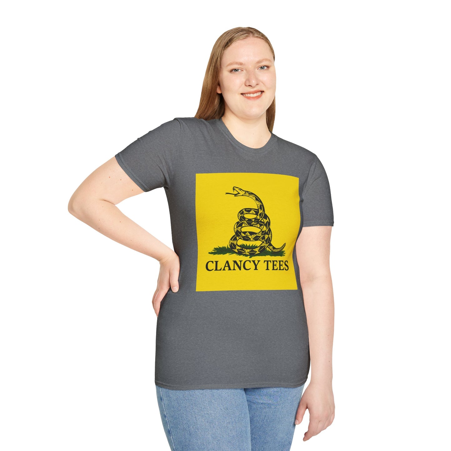 Coiled Snake Parody Tee – Satirical Rattlesnake Shirt – Gift for Sarcastic Rebels, Libertarian Dropouts, and Political Burnouts