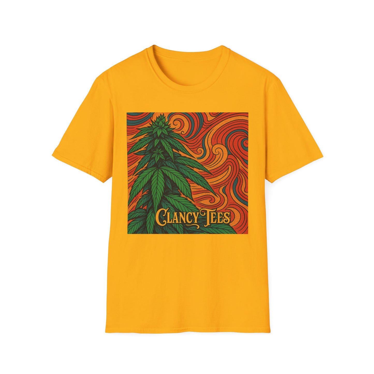 Artistic Cannabis Unisex T-Shirt | Chill Vibes | Eco-Friendly Tee | Gift for Smokers | Festival Wear | Casual Style