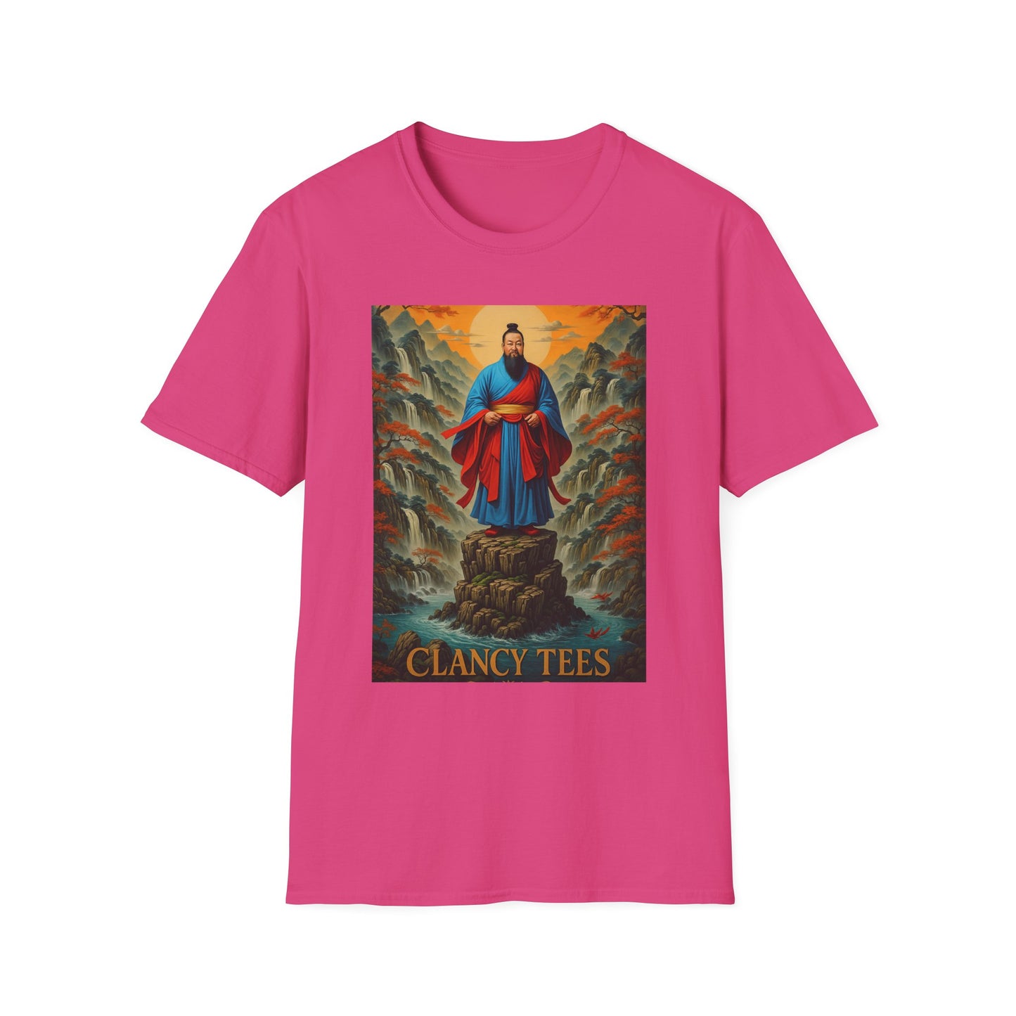 Ancient Warrior Monk T-Shirt Samurai Zen Mountain Tee Japanese Warrior Art Shirt Gift for Martial Arts Fans Gift for History Lovers Spiritual Art