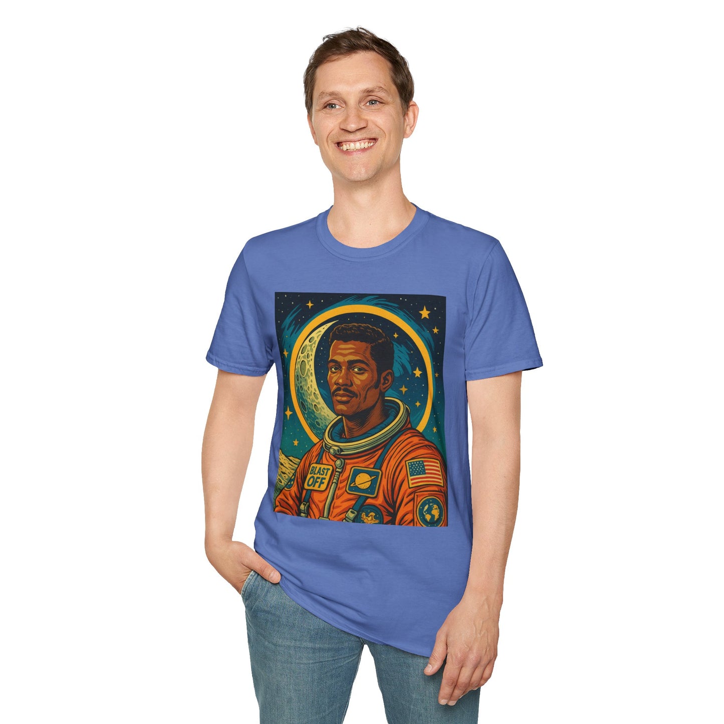 Afrofuturist Astronaut Shirt – Retro Space Art Tee – Gift for Sci-Fi Fans, Black Space History Buffs, Dreamers, Visionaries, and Cosmic Thinkers