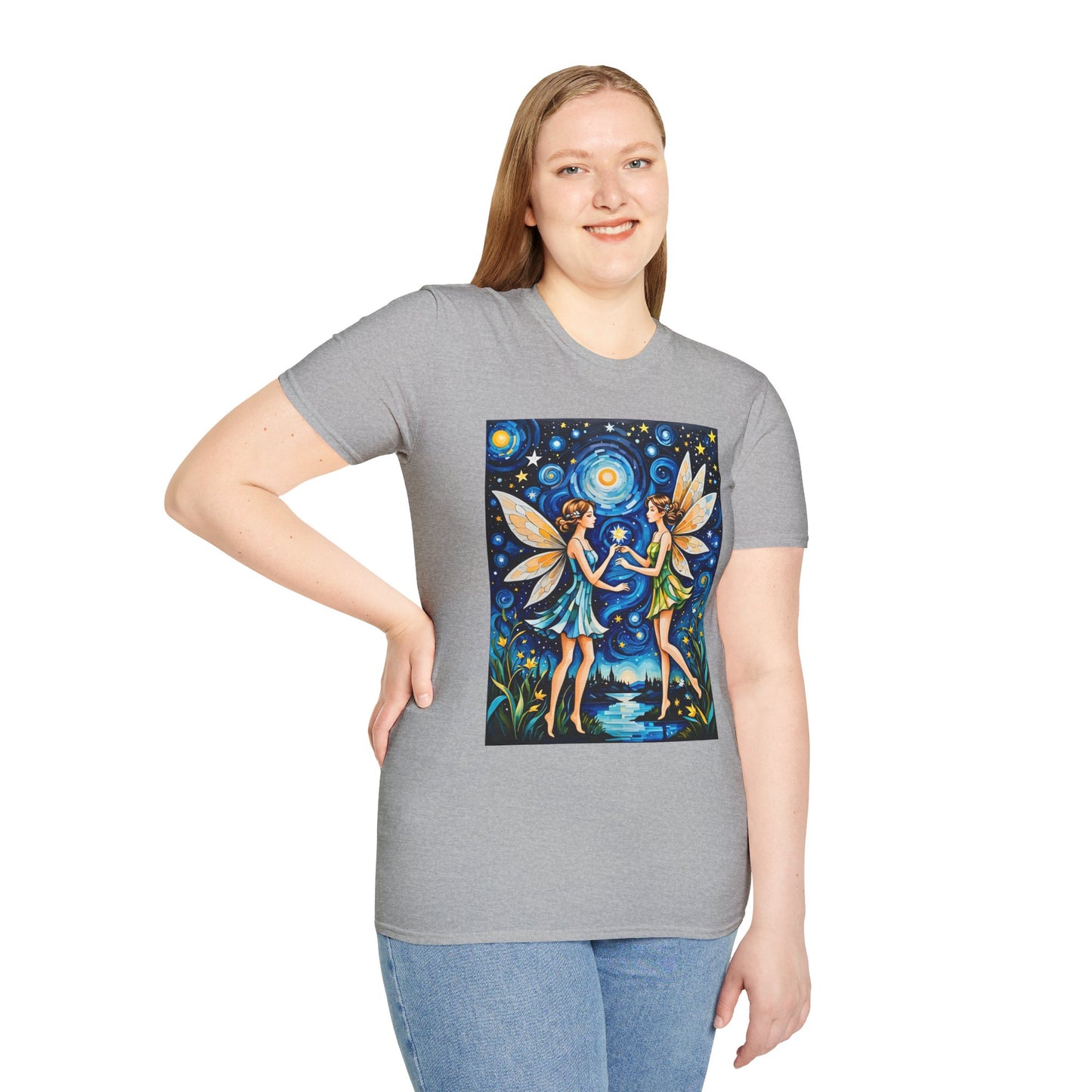 Enchanted Fairy T-Shirt, Magical Tees, Fantasy Apparel, Gift for Dreamers, Boho Style, Celestial Fashion, Nature Lover Shirt
