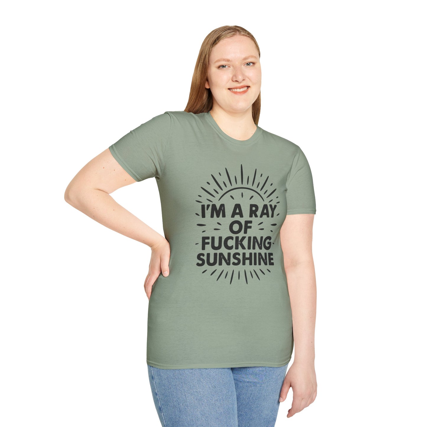 Ray of Fucking Sunshine Shirt – Sarcastic Funny Mood Tee – Gift for Cynical Friends, Bad Attitude Days, Grumpy People with Humor