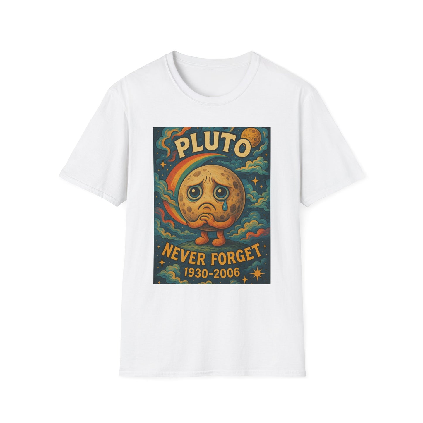 Pluto Never Forget Shirt Funny Space Tee for Astronomy Fans Nostalgic Planet Graphic Shirt Gift for Science Nerds and Stargazers Dwarf Planet Tribute T-Shirt