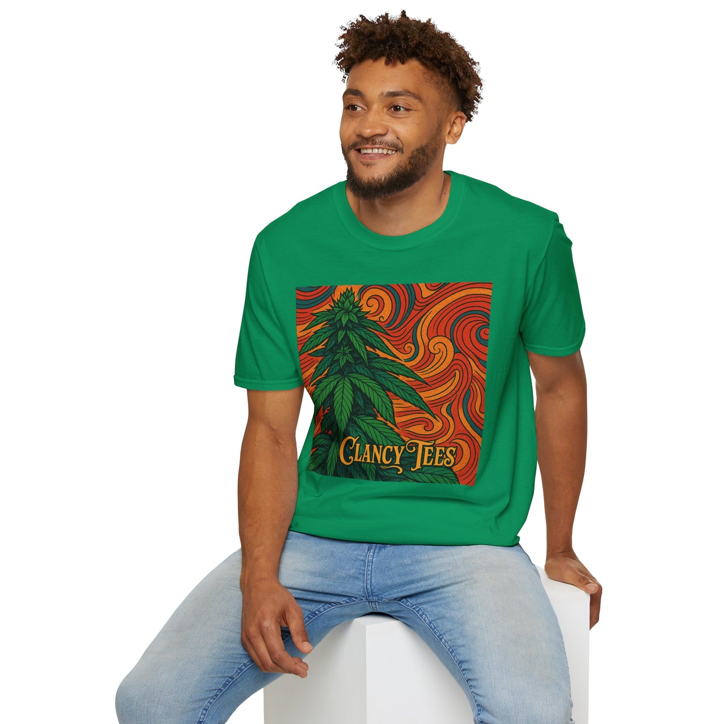 Artistic Cannabis Unisex T-Shirt | Chill Vibes | Eco-Friendly Tee | Gift for Smokers | Festival Wear | Casual Style