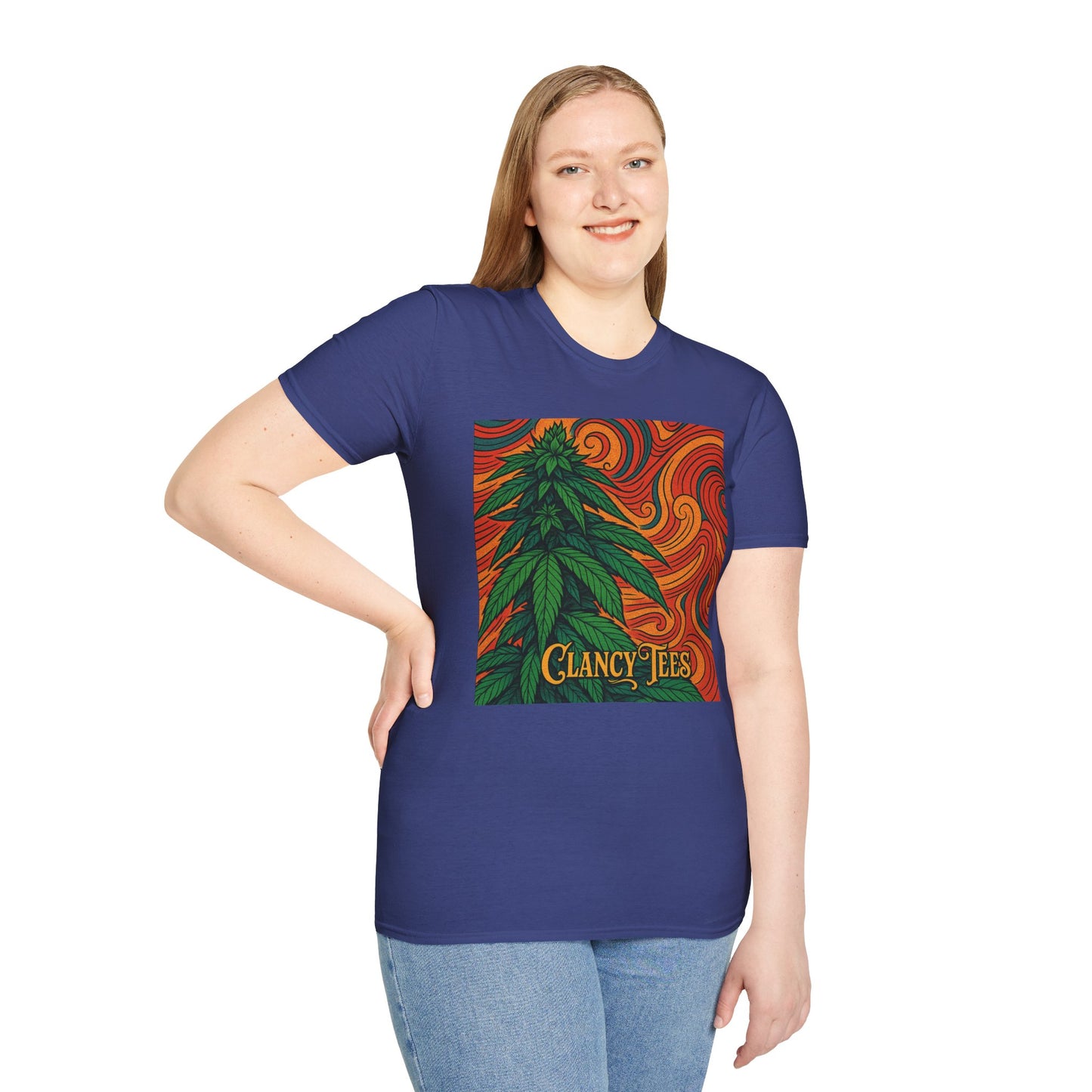 Artistic Cannabis Unisex T-Shirt | Chill Vibes | Eco-Friendly Tee | Gift for Smokers | Festival Wear | Casual Style