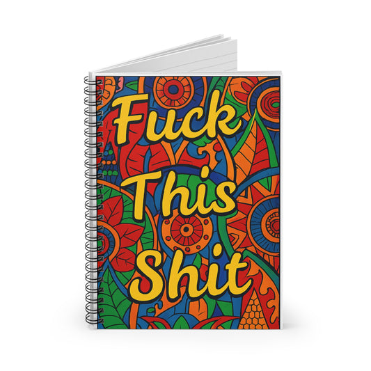 Fuck This Shit Notebook Funny Journal Sarcastic Writing Pad Adult Humor Diary Gift for Coworkers Stress Relief Notebook