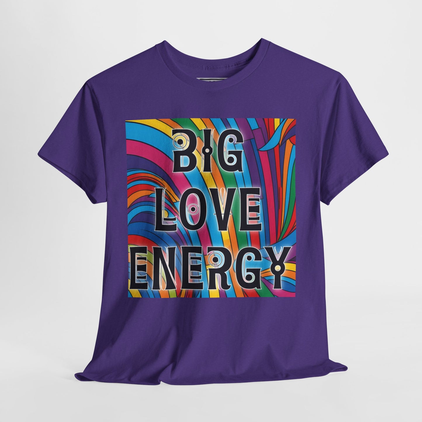Big Love Energy Tee – Bold Rainbow Graphic T-Shirt