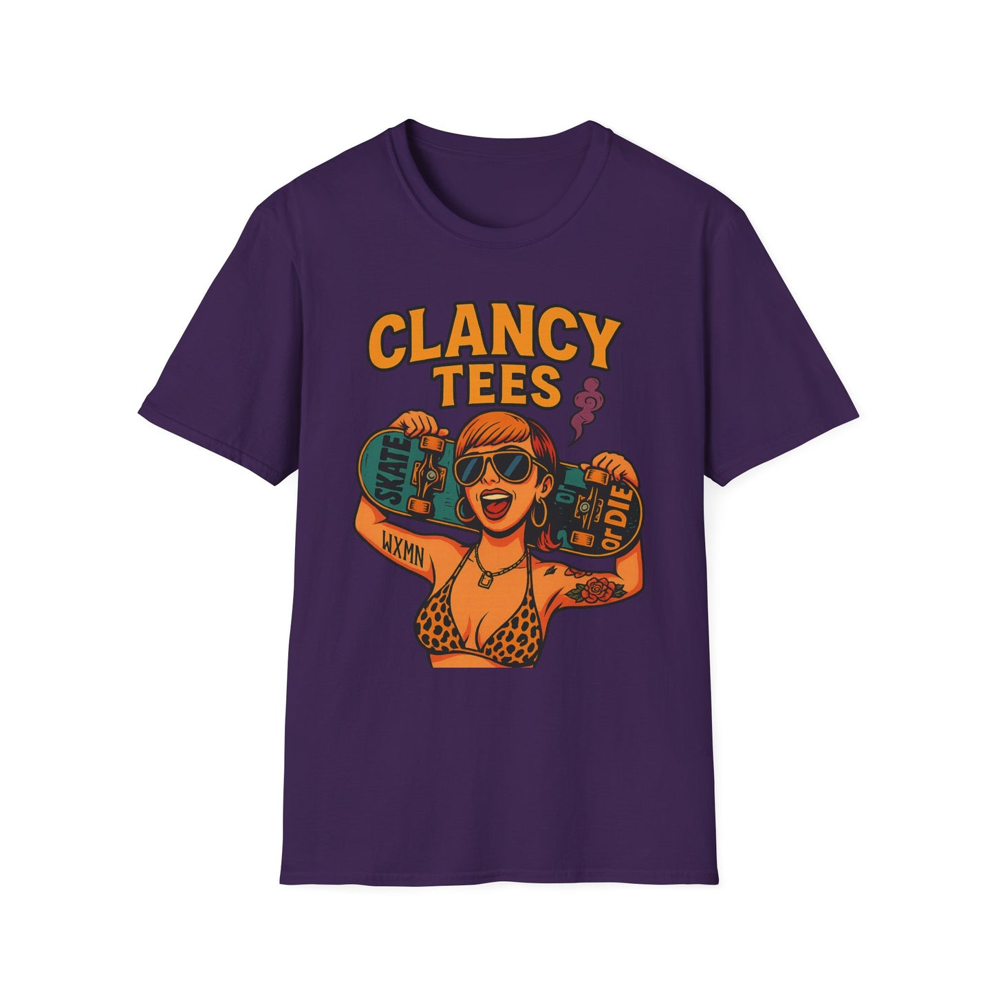 Trendy Graphic Tee, Vintage Skateboarding Shirt, Casual Summer Top, Perfect for Skate Enthusiasts, Streetwear Wardrobe