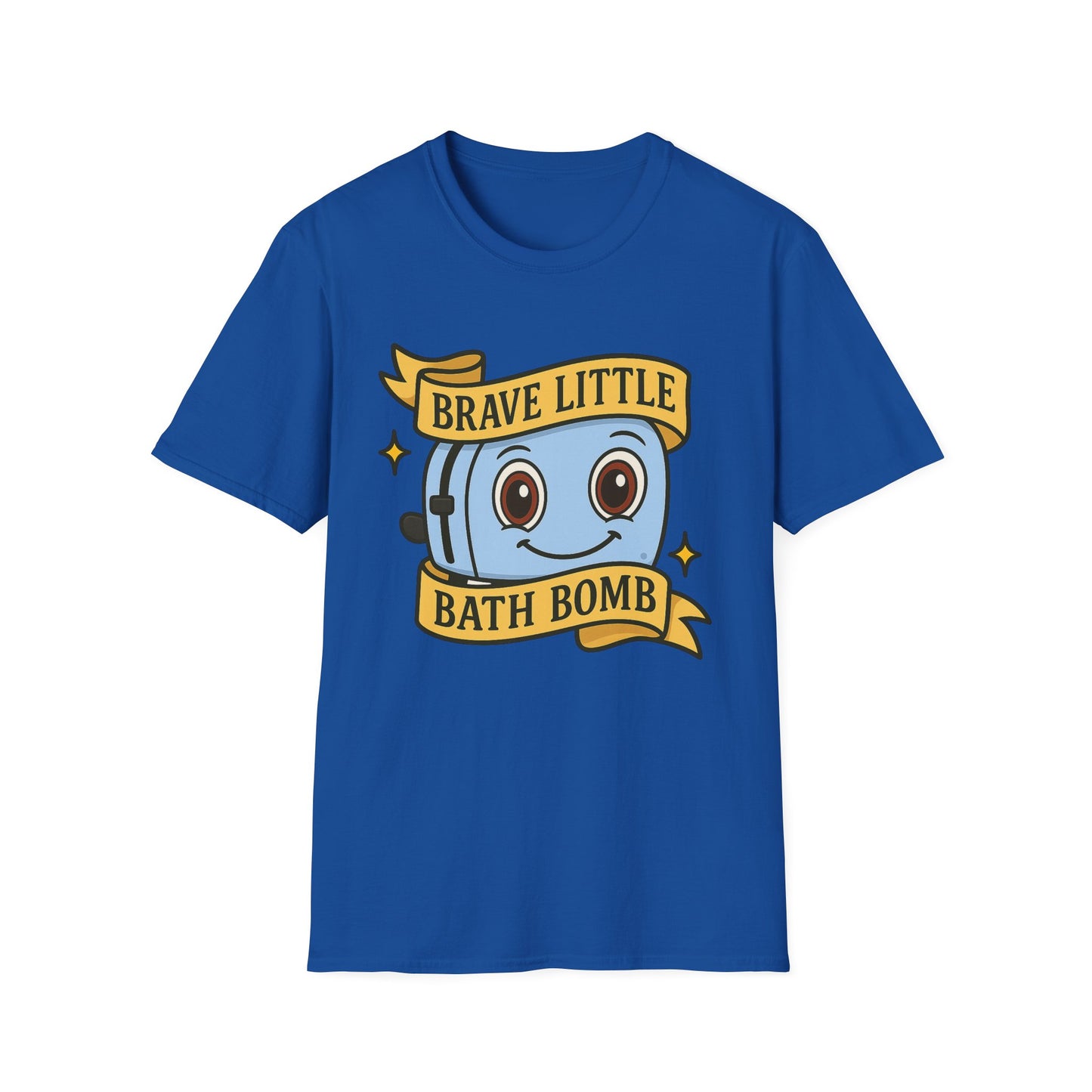 Brave Little Bath Bomb T-Shirt, Whimsical Tee for Kids, Fun Gift for Birthdays, Bath Lovers, Unique Graphic Shirt