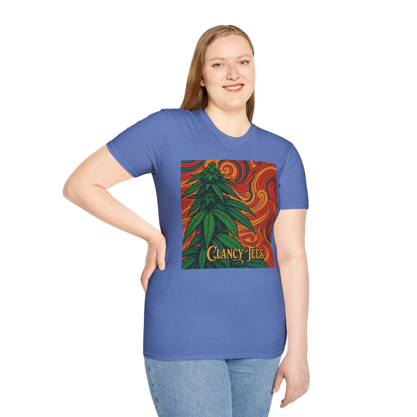 Artistic Cannabis Unisex T-Shirt | Chill Vibes | Eco-Friendly Tee | Gift for Smokers | Festival Wear | Casual Style