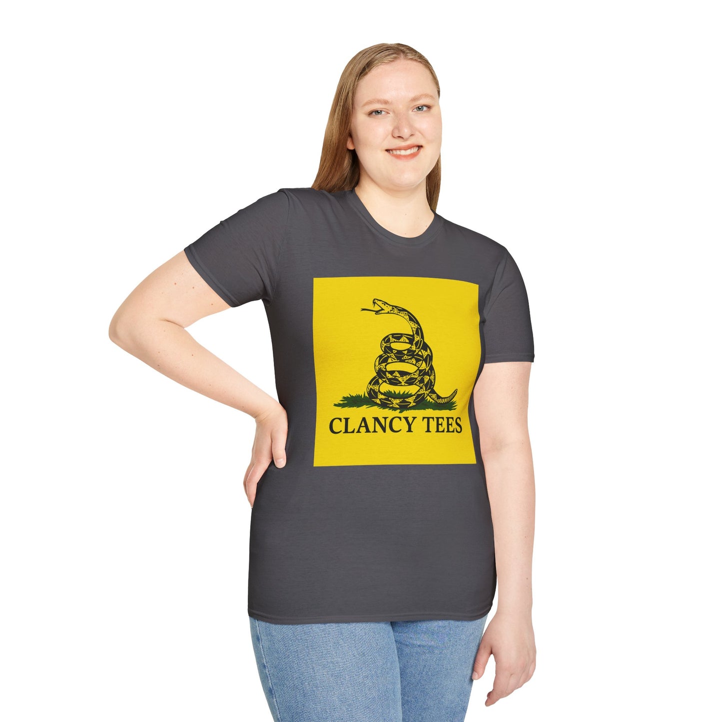 Coiled Snake Parody Tee – Satirical Rattlesnake Shirt – Gift for Sarcastic Rebels, Libertarian Dropouts, and Political Burnouts