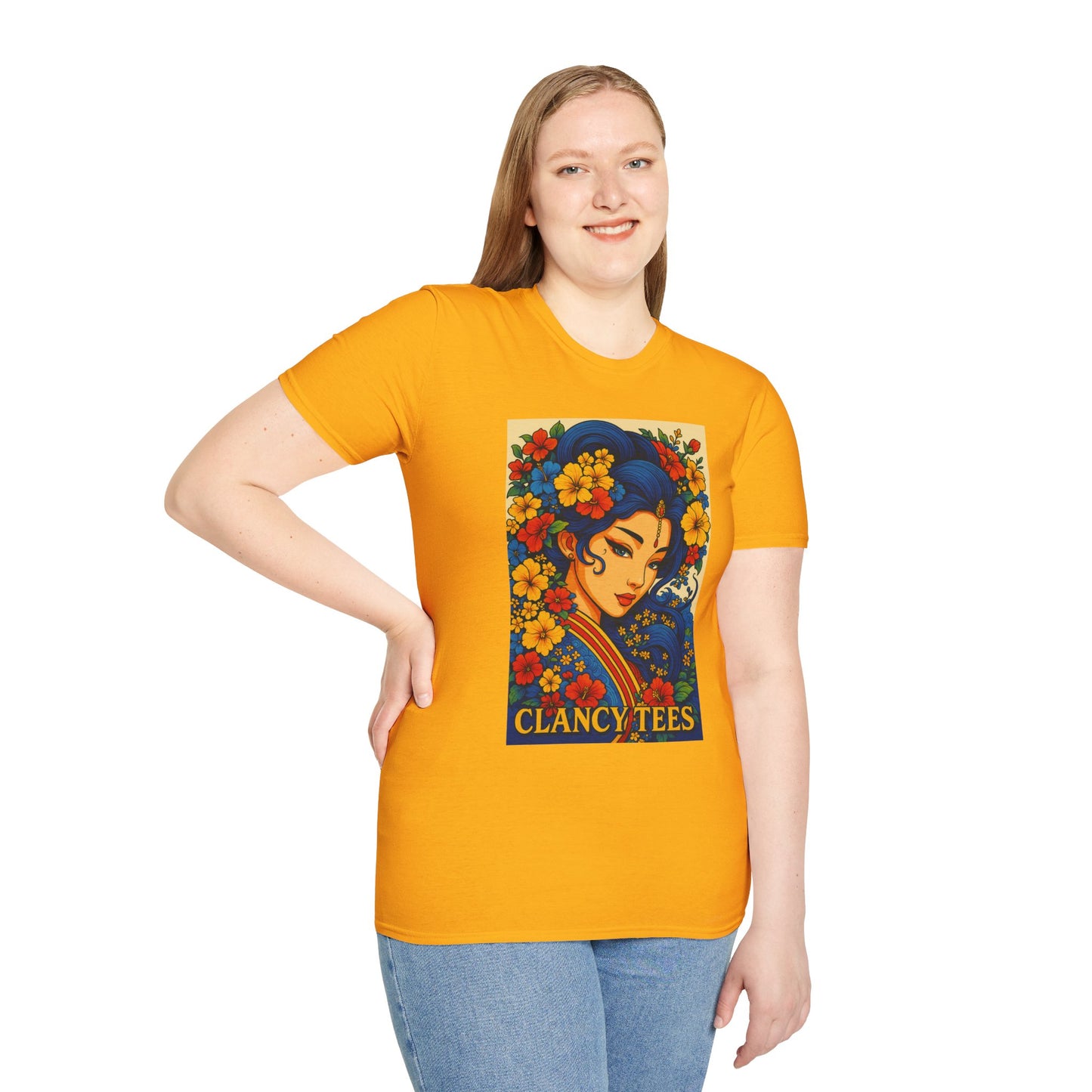 Bohemian Floral Graphic Tee, Unisex T-Shirt, Vintage Style Shirt, Gift for Her, Summer Fashion Essential
