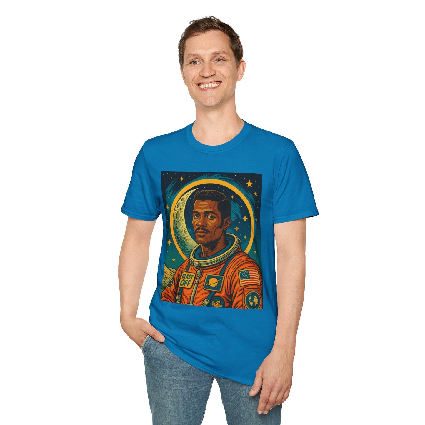 Afrofuturist Astronaut Shirt – Retro Space Art Tee – Gift for Sci-Fi Fans, Black Space History Buffs, Dreamers, Visionaries, and Cosmic Thinkers