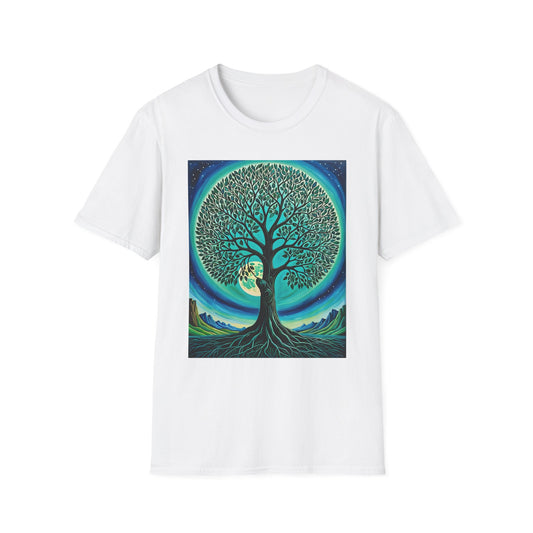 Tree of Life T-Shirt – Cosmic Nature Graphic Tee – Gift for Spiritual Friends, Psychedelic Art Lovers, and Mindful Hippie Souls