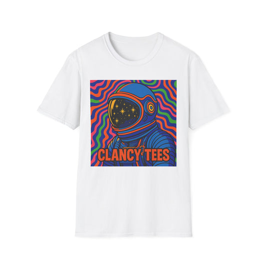 Cosmic Astronaut T-Shirt - Unisex Softstyle Tee, Space Lover Gift, Retro Vibes, Festival Wear, Graphic Tee