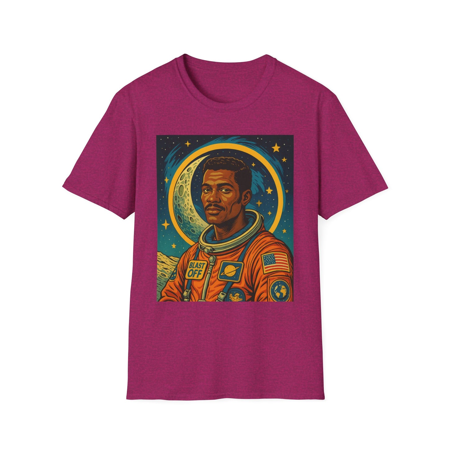 Afrofuturist Astronaut Shirt – Retro Space Art Tee – Gift for Sci-Fi Fans, Black Space History Buffs, Dreamers, Visionaries, and Cosmic Thinkers