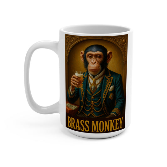 Fancy Monkey Mug – Retro Animal Artwork Coffee Cup, Funny Gift For Party Lovers And Collectors