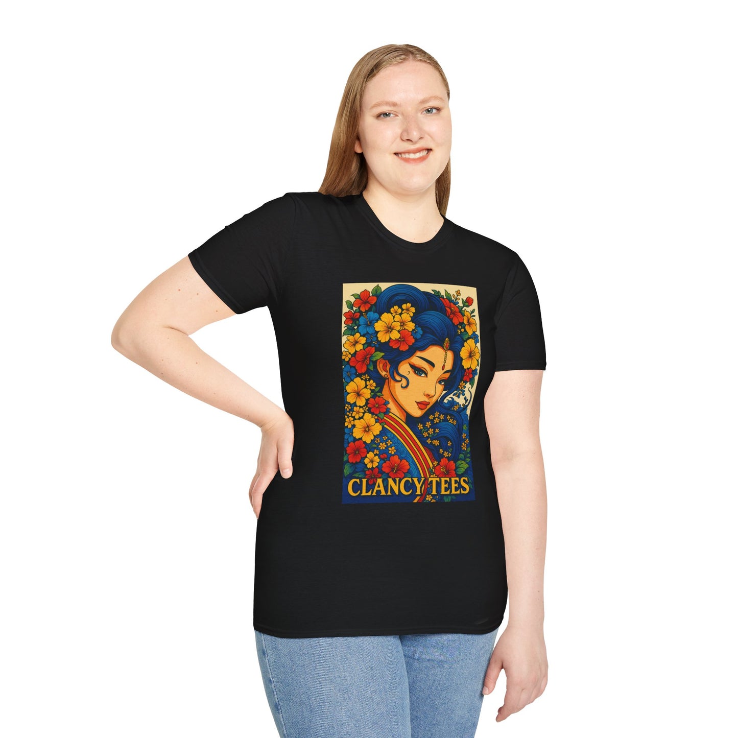 Bohemian Floral Graphic Tee, Unisex T-Shirt, Vintage Style Shirt, Gift for Her, Summer Fashion Essential