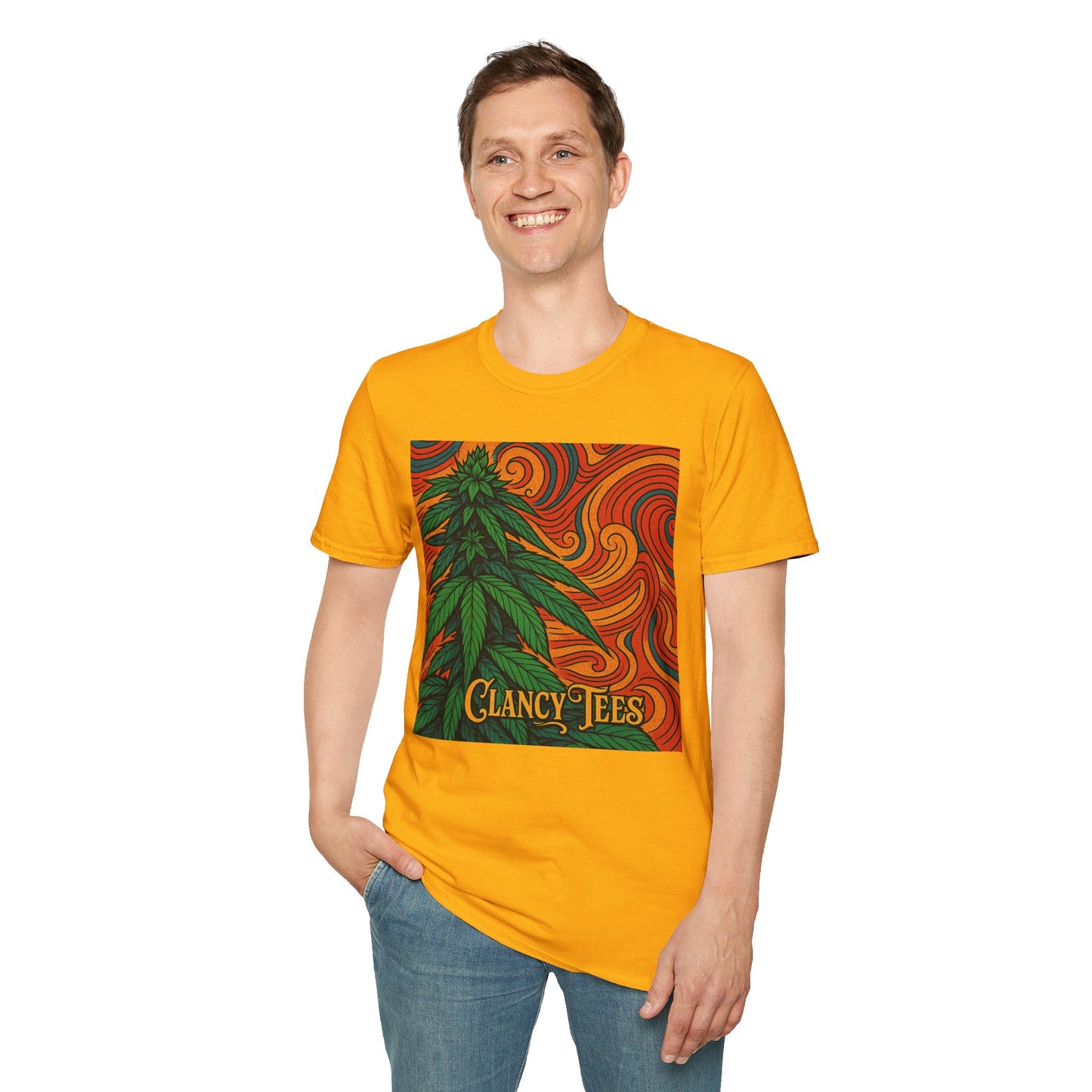 Artistic Cannabis Unisex T-Shirt | Chill Vibes | Eco-Friendly Tee | Gift for Smokers | Festival Wear | Casual Style