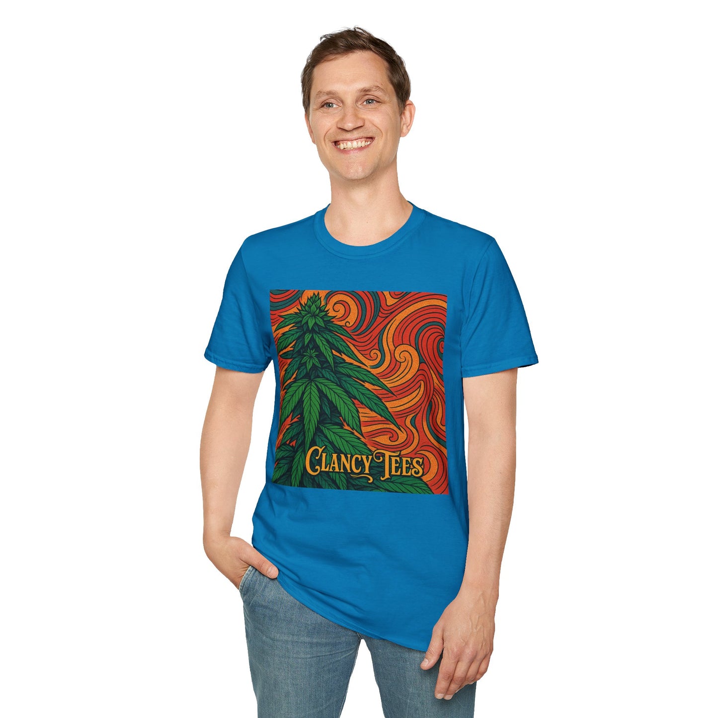 Artistic Cannabis Unisex T-Shirt | Chill Vibes | Eco-Friendly Tee | Gift for Smokers | Festival Wear | Casual Style