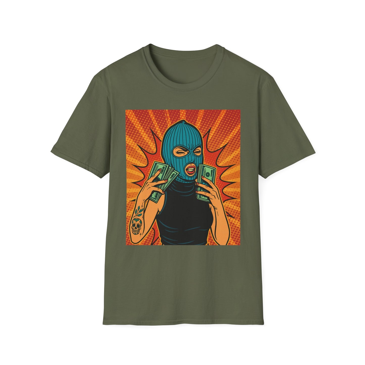 Trap Queen T Shirt Bad Girl Streetwear for Baddies Heist Fans Urban Fashion Rebels Hood Rich Aesthetic Graphic Tee for Bold Women Who Run the Game
