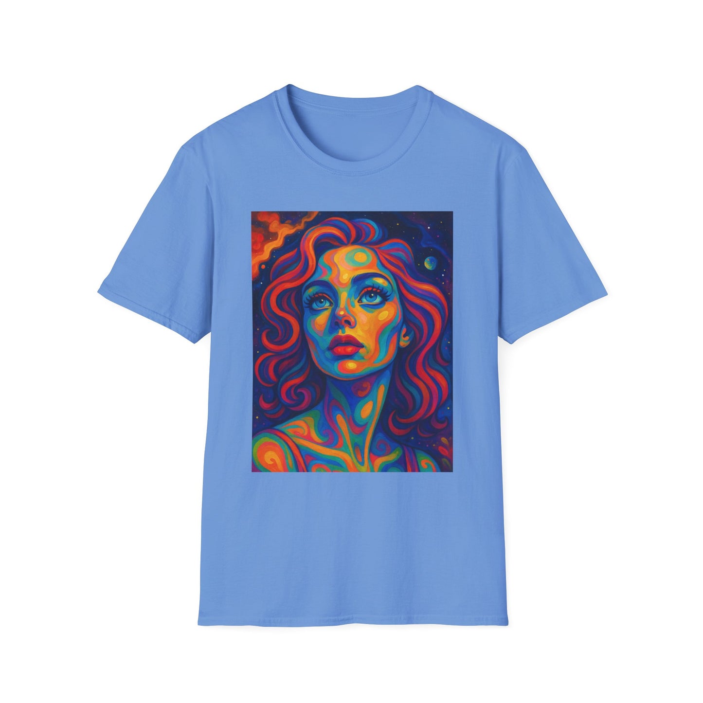 Psychedelic Woman Face Shirt | Trippy Pop Art T-Shirt | Colorful Surreal Portrait Tee | Gift for Art Lovers