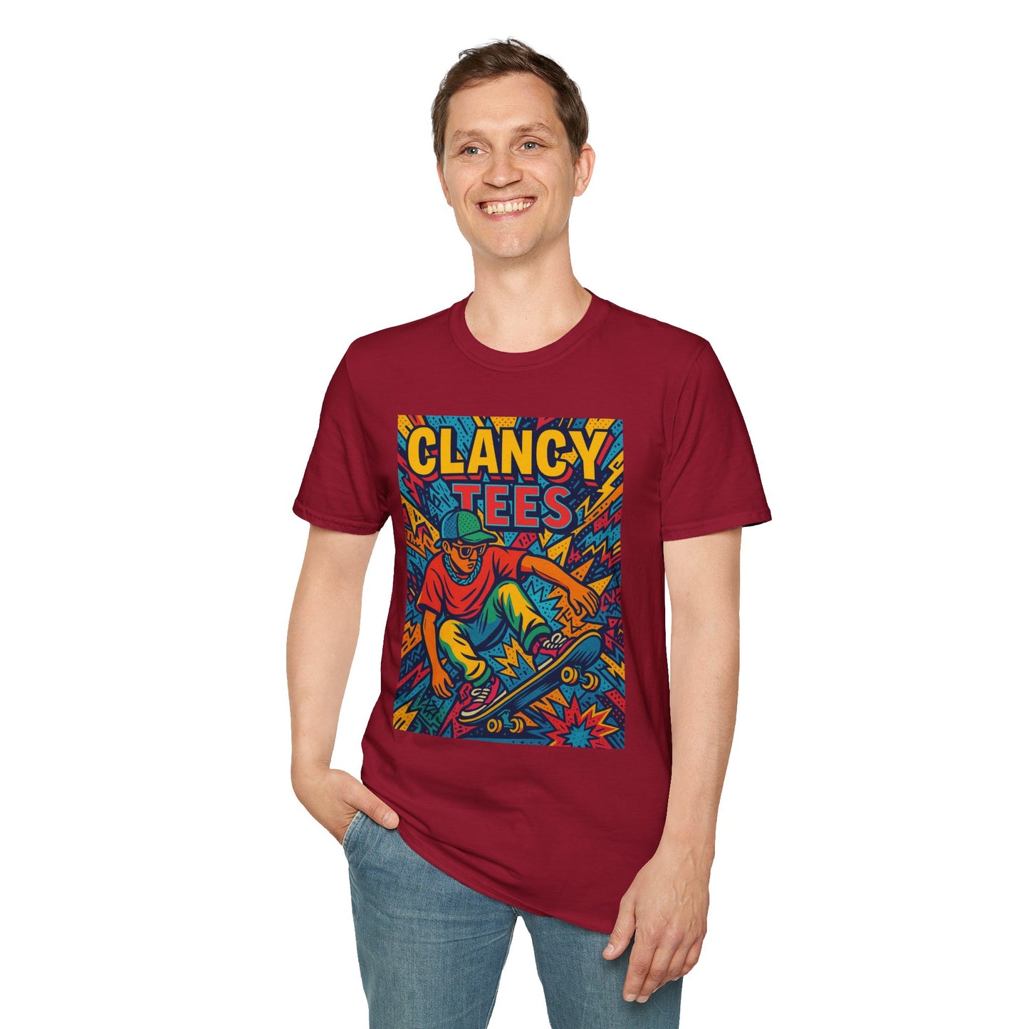 Retro Skateboard T Shirt for Skaters Graphic Tee for Skateboarding Fans Gift for Skateboarder Unisex Funny Skater Shirt