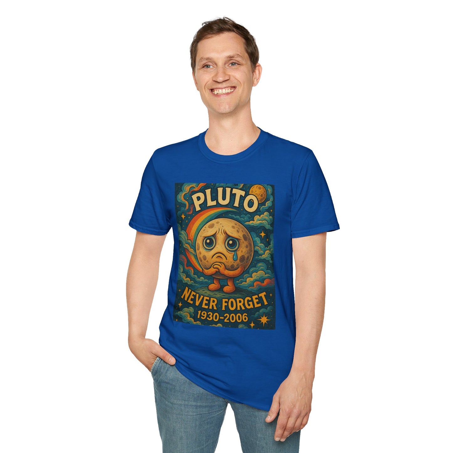 Pluto Never Forget Shirt Funny Space Tee for Astronomy Fans Nostalgic Planet Graphic Shirt Gift for Science Nerds and Stargazers Dwarf Planet Tribute T-Shirt