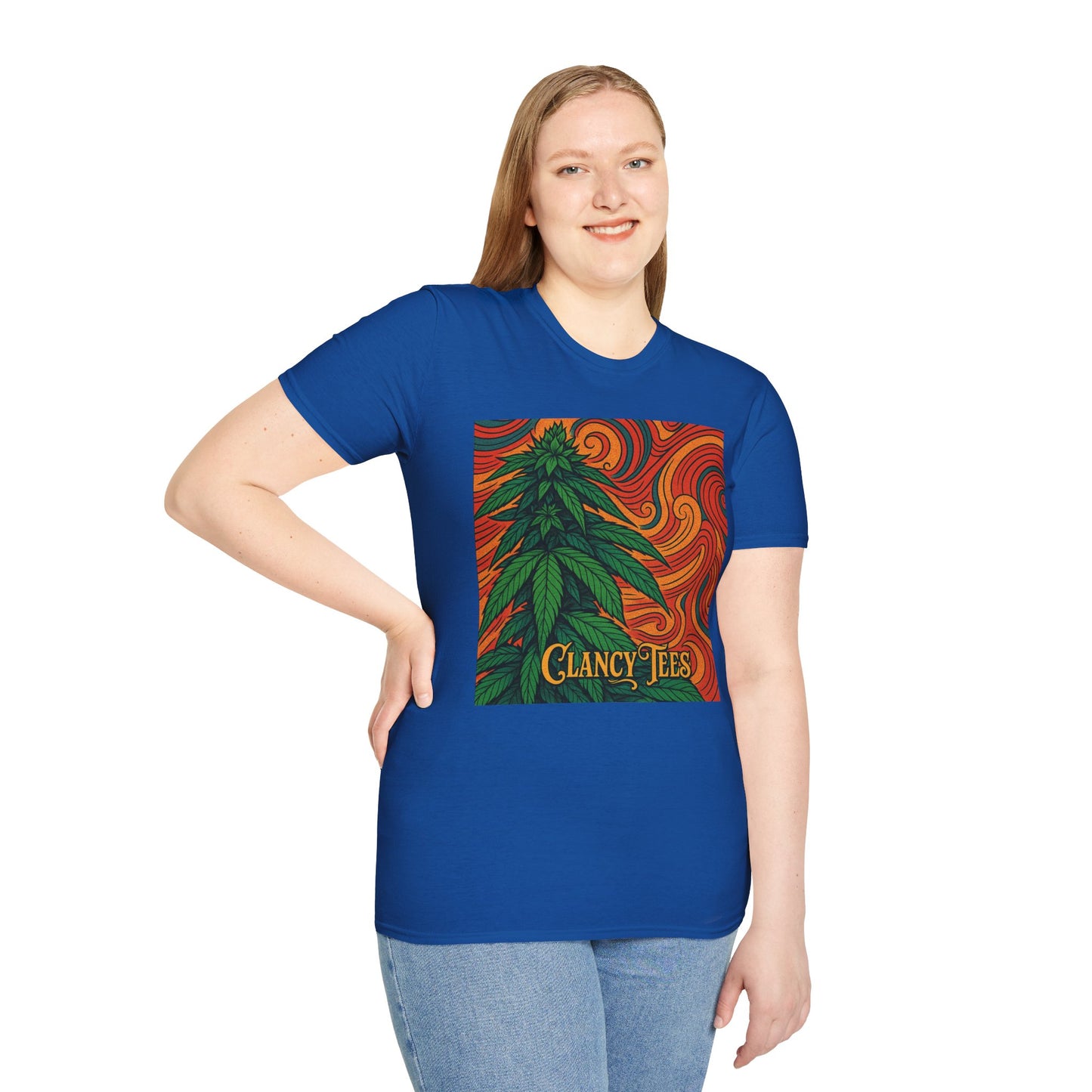 Artistic Cannabis Unisex T-Shirt | Chill Vibes | Eco-Friendly Tee | Gift for Smokers | Festival Wear | Casual Style