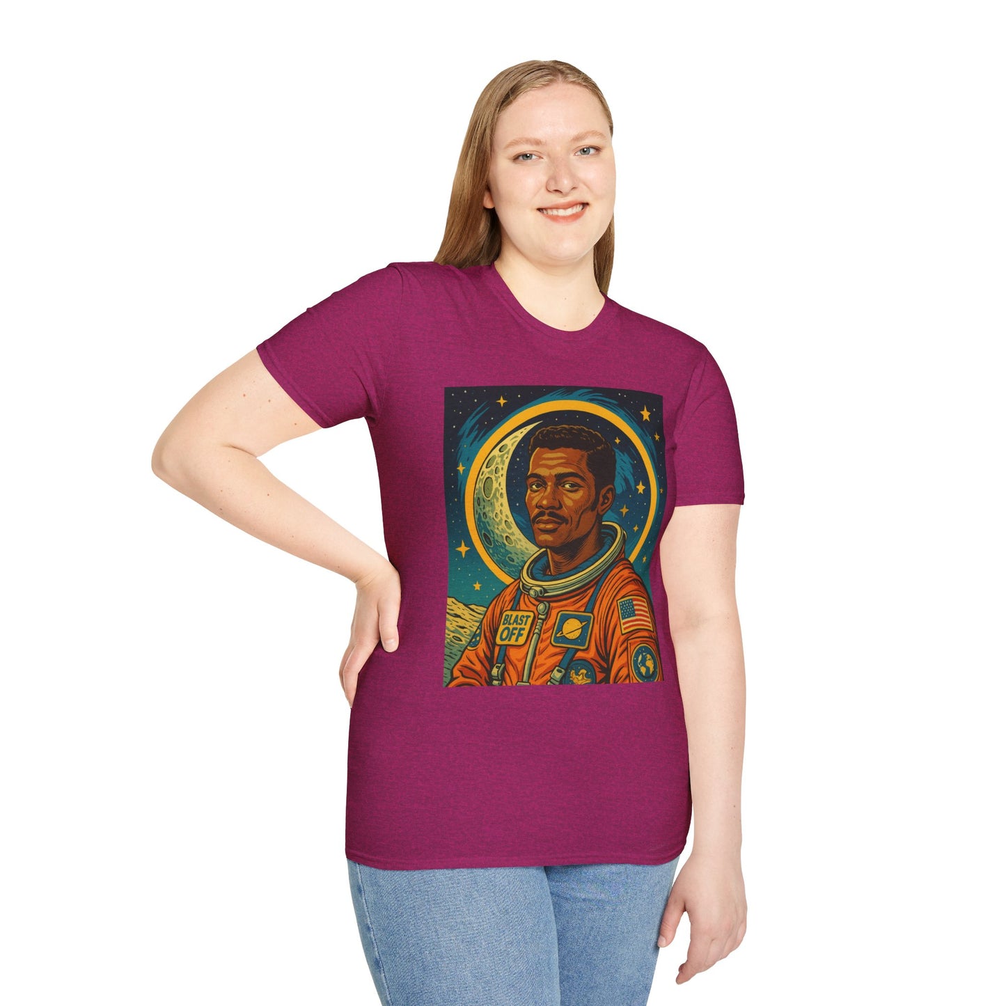 Afrofuturist Astronaut Shirt – Retro Space Art Tee – Gift for Sci-Fi Fans, Black Space History Buffs, Dreamers, Visionaries, and Cosmic Thinkers