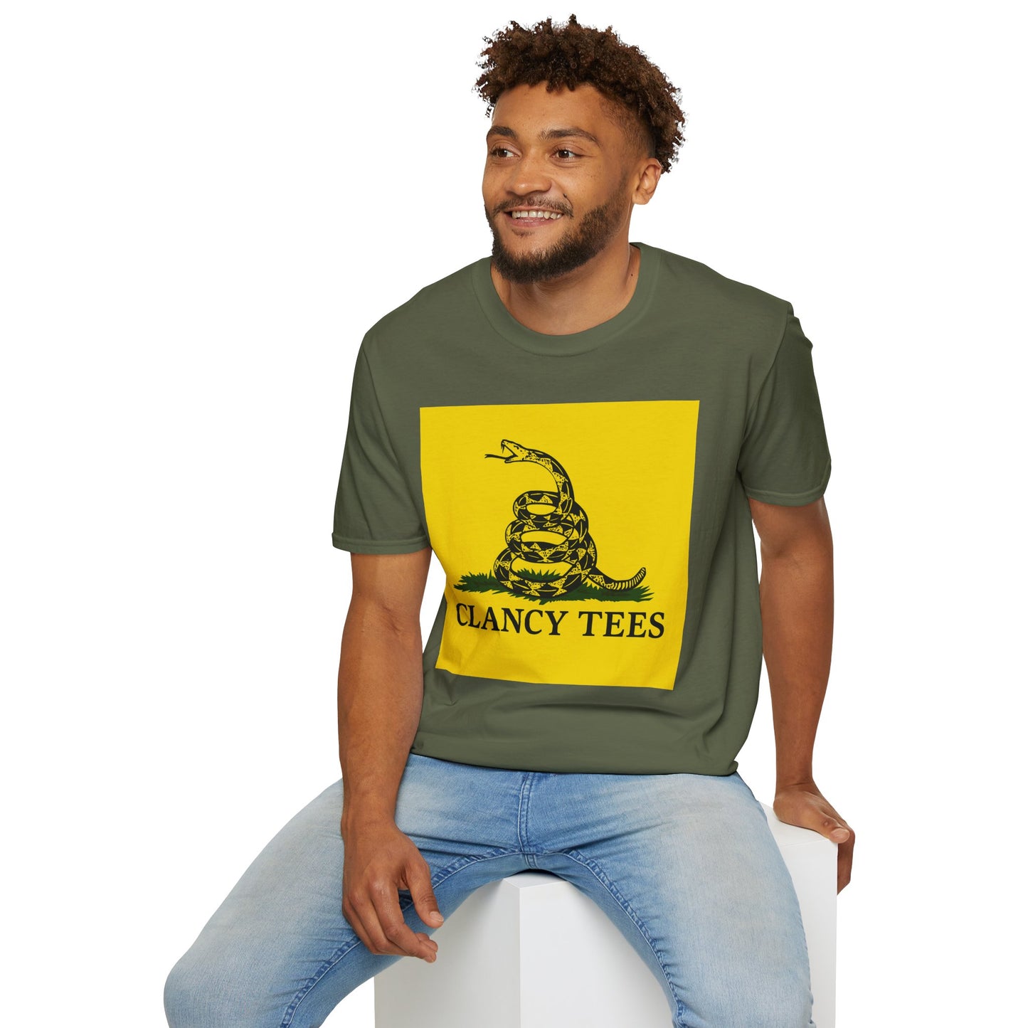 Coiled Snake Parody Tee – Satirical Rattlesnake Shirt – Gift for Sarcastic Rebels, Libertarian Dropouts, and Political Burnouts