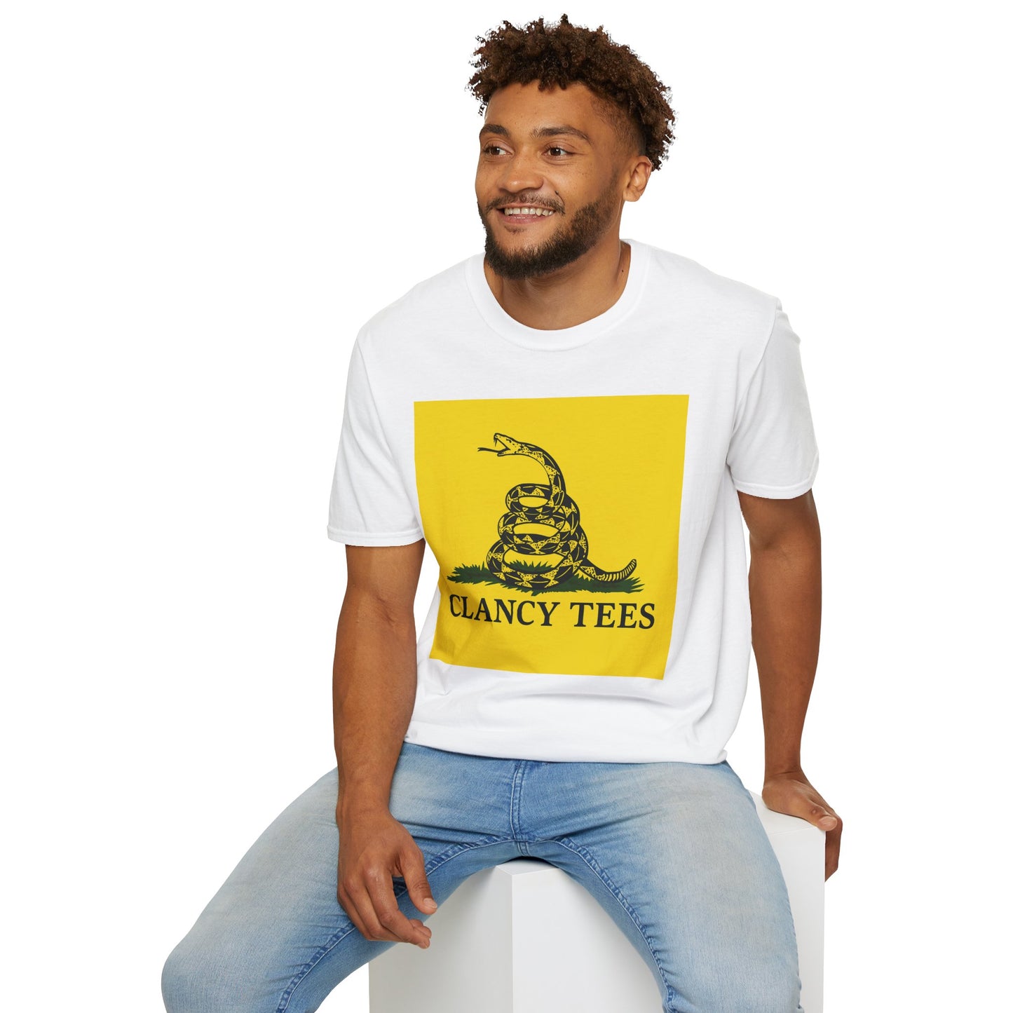 Coiled Snake Parody Tee – Satirical Rattlesnake Shirt – Gift for Sarcastic Rebels, Libertarian Dropouts, and Political Burnouts