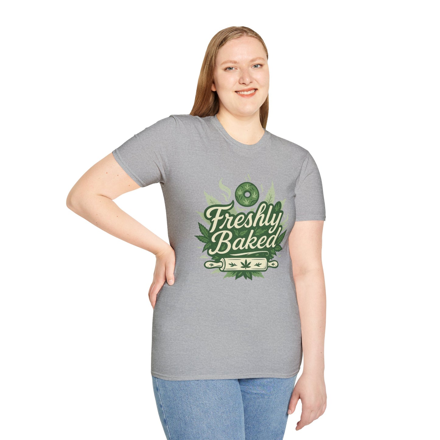 Freshly Baked T-Shirt, Unisex Graphic Tee for Cooks, Foodies, Parties, 420 Celebrations, Unique Gift Idea