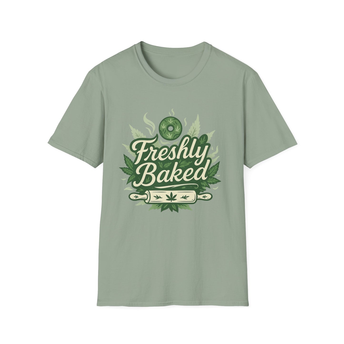 Freshly Baked T-Shirt, Unisex Graphic Tee for Cooks, Foodies, Parties, 420 Celebrations, Unique Gift Idea
