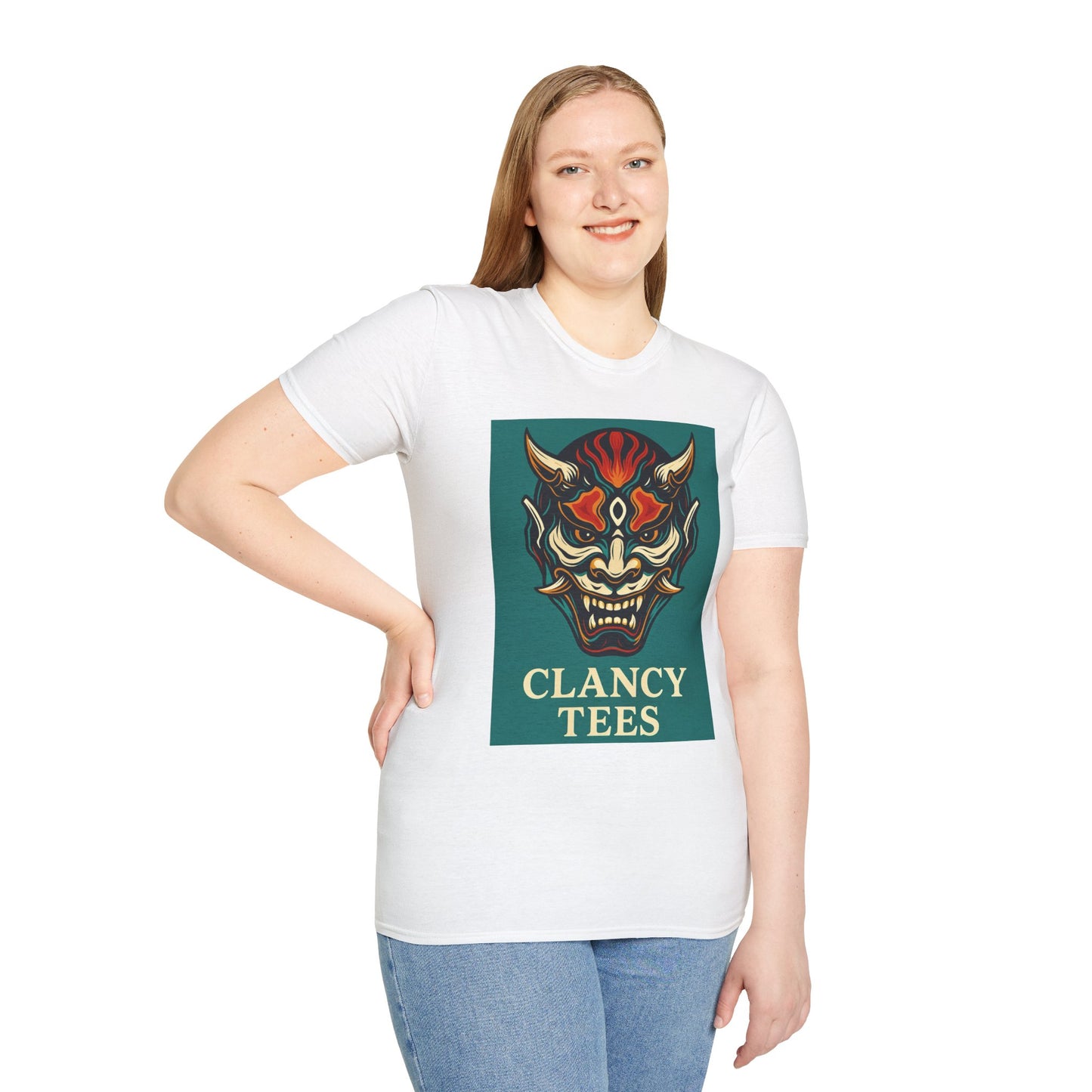 Graphic T-Shirt with Unique Demon Design, Unisex Tee, Casual Wear, Gift for Fans, Halloween Apparel, Streetwear