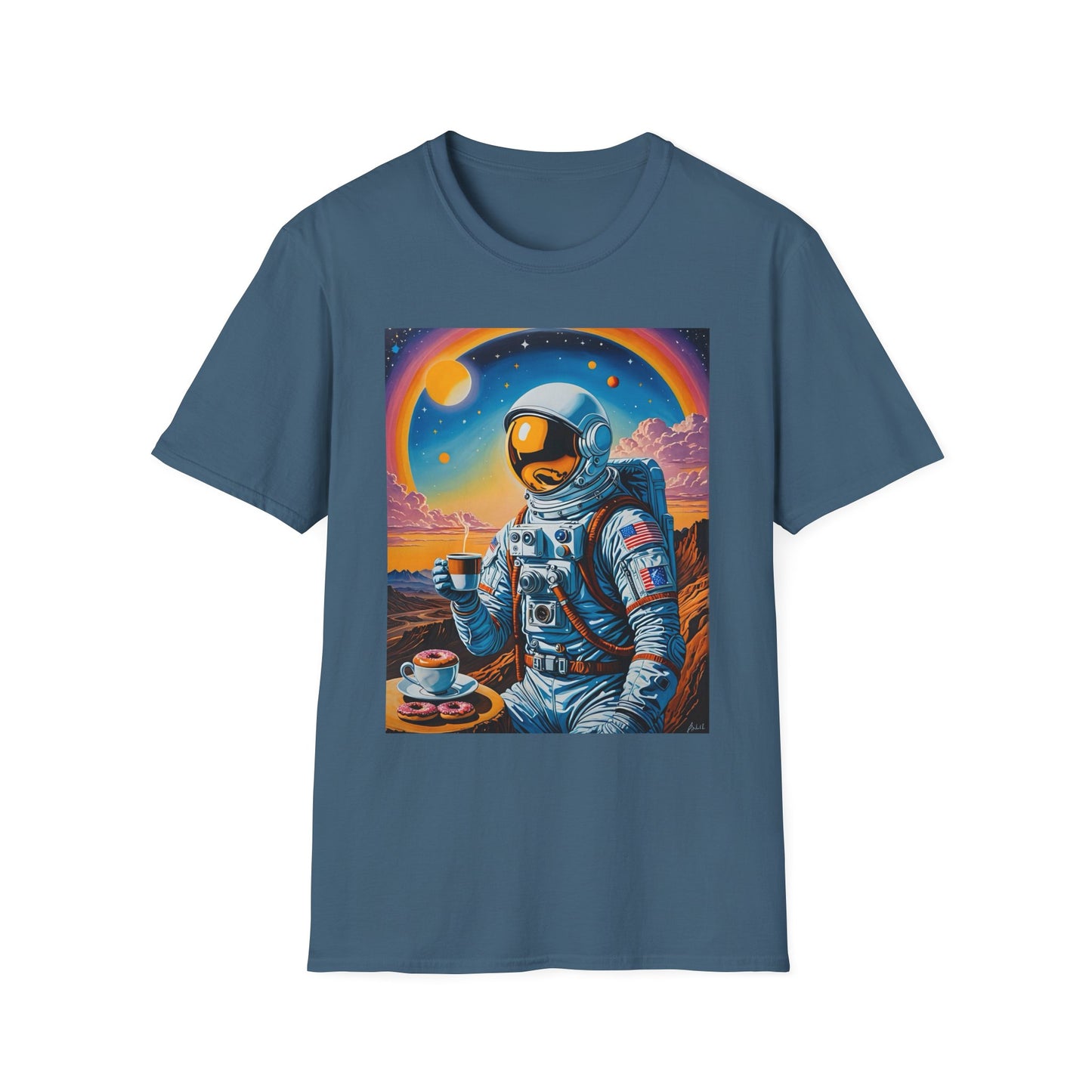 Astronaut-Themed Unisex T-Shirt, Space Lover Gift, Casual Tee, Galaxy Art Shirt, Unique Graphic Tee, Perfect for Birthdays