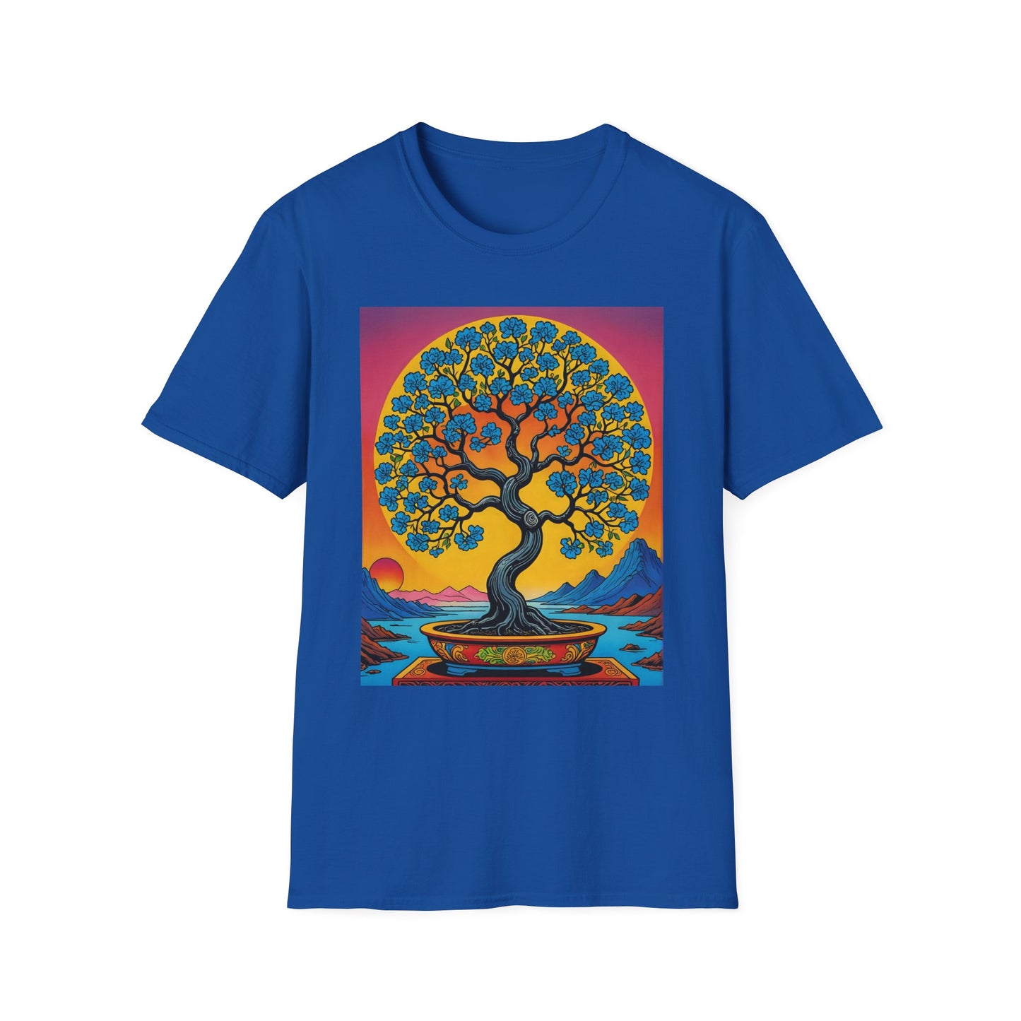Spiritual Tree Graphic T-Shirt | Unisex Softstyle Tee | Nature Lover Gift | Bohemian Apparel | Yoga Shirt | Eco-Friendly Clothing | Art Tee