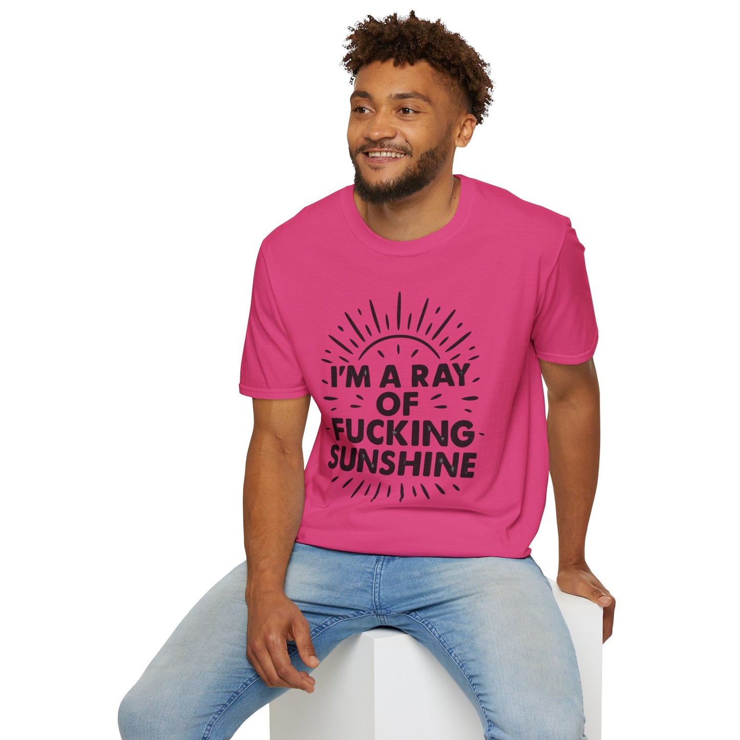 Ray of Fucking Sunshine Shirt – Sarcastic Funny Mood Tee – Gift for Cynical Friends, Bad Attitude Days, Grumpy People with Humor