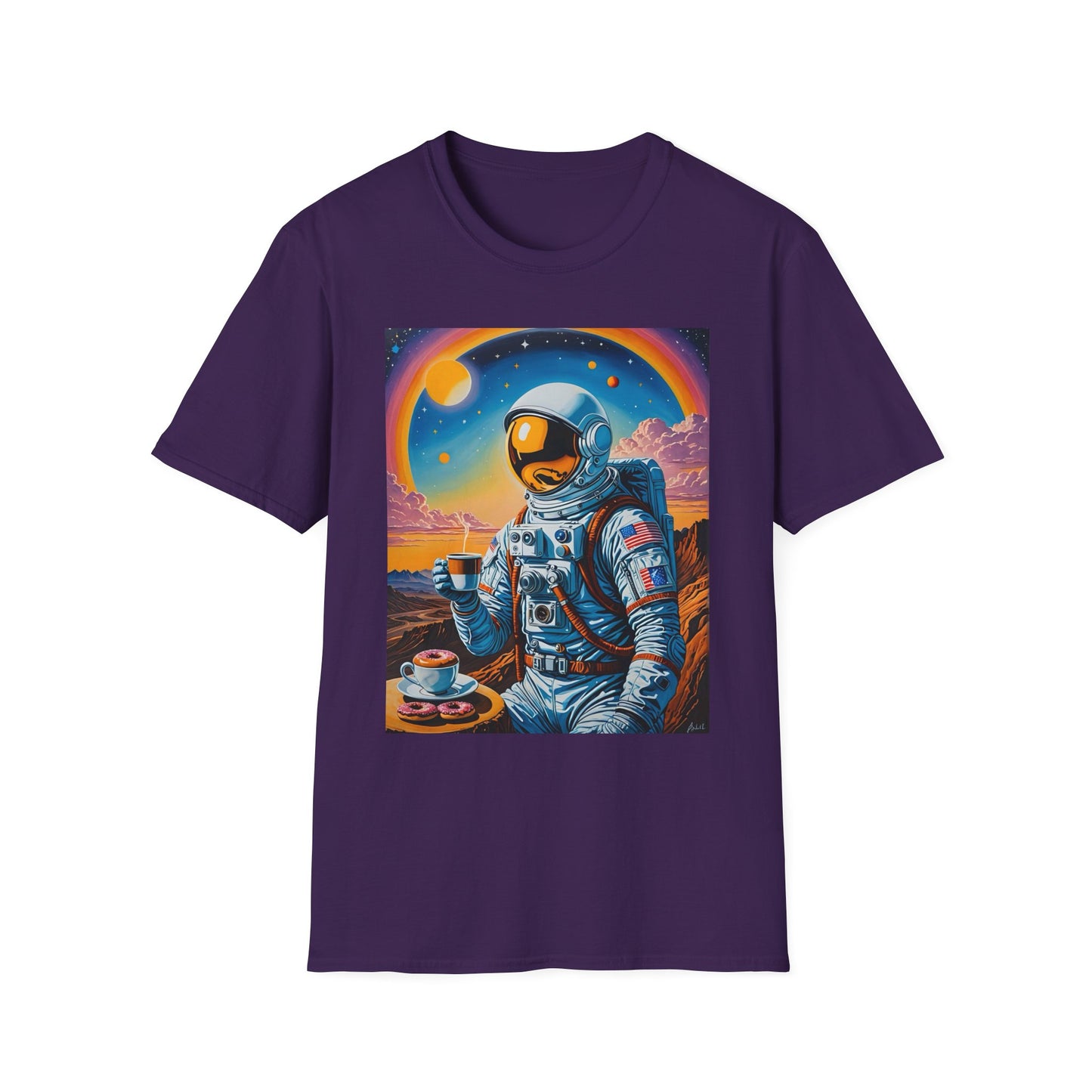 Astronaut-Themed Unisex T-Shirt, Space Lover Gift, Casual Tee, Galaxy Art Shirt, Unique Graphic Tee, Perfect for Birthdays