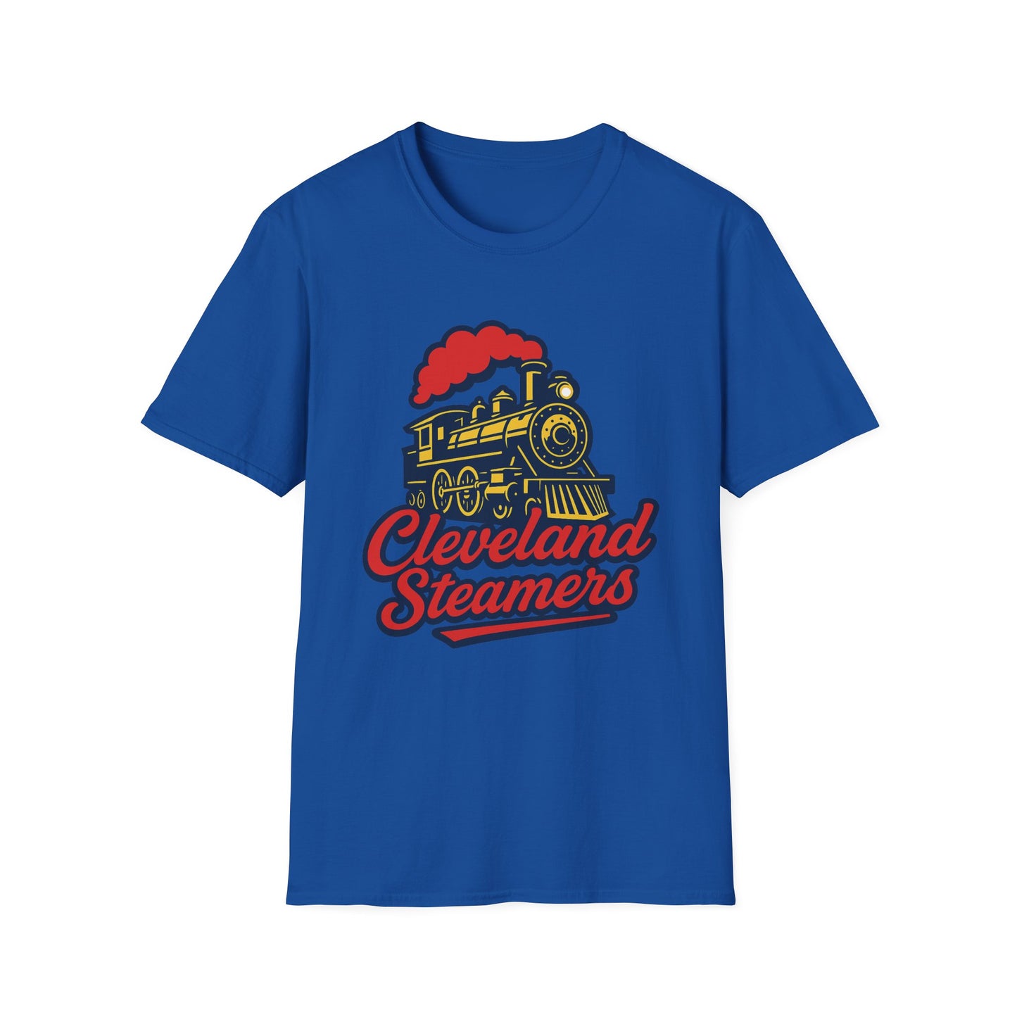 Cleveland Steamers Funny Train T Shirt Retro Sports Parody Tee Gift for Cleveland Fans Gag Shirt Locomotive Joke Apparel for Adults