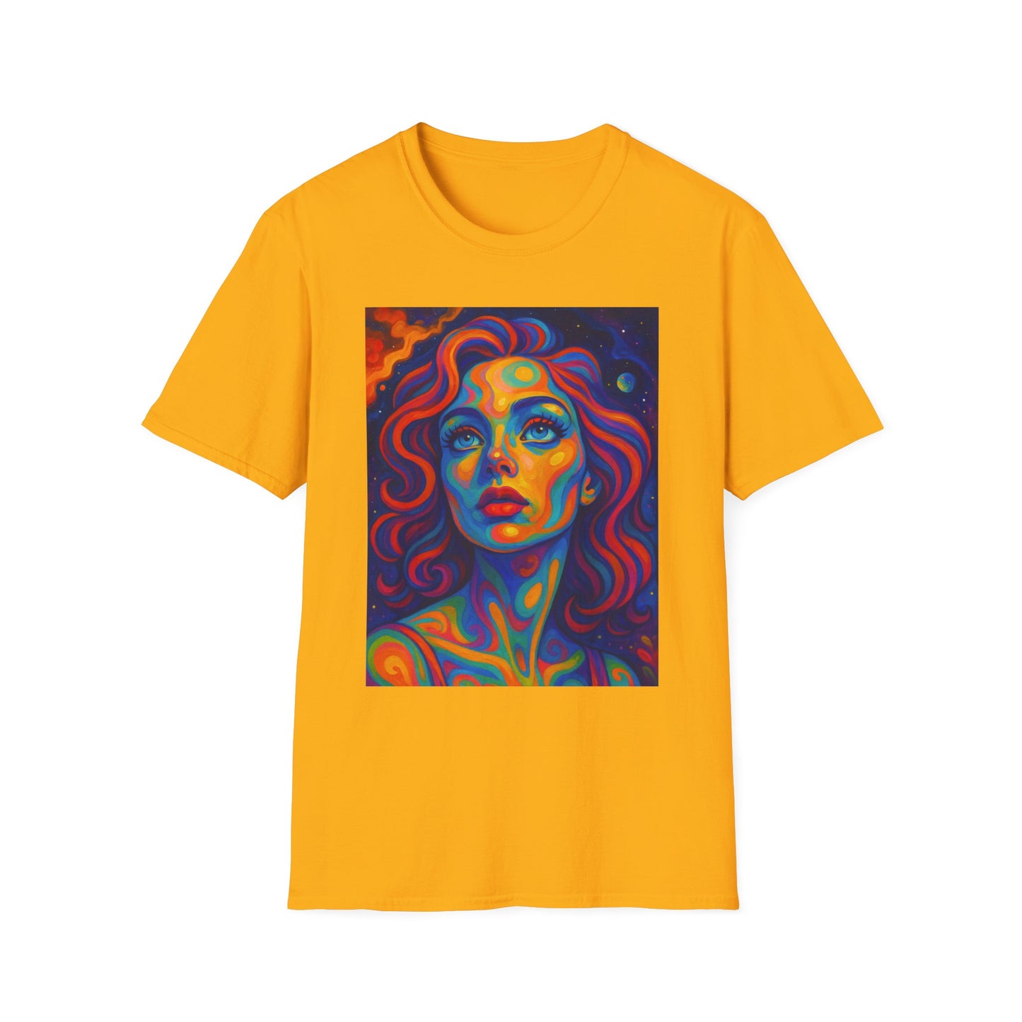 Psychedelic Woman Face Shirt | Trippy Pop Art T-Shirt | Colorful Surreal Portrait Tee | Gift for Art Lovers